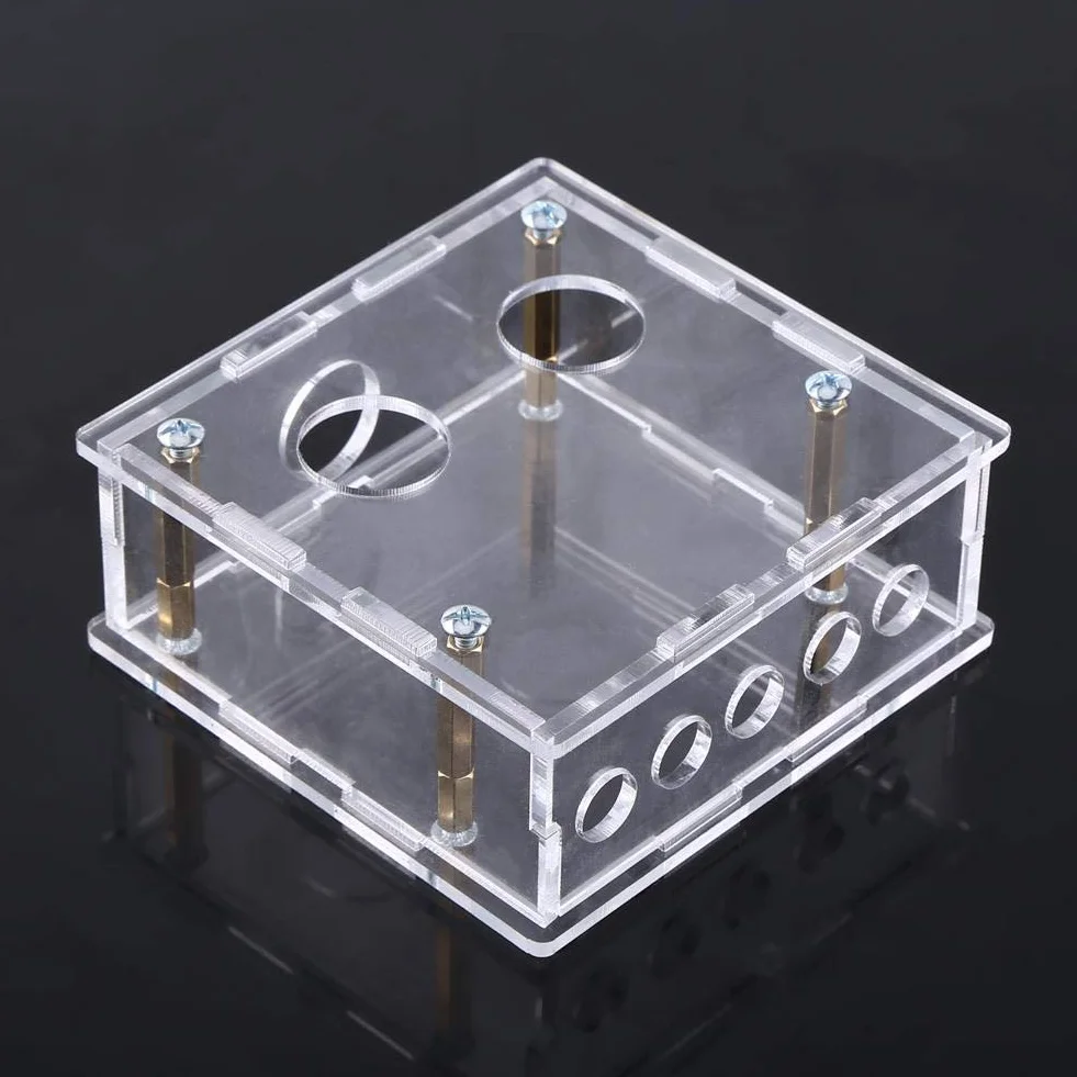 Preamplificatore valvolare 6J1 Custodia acrilica Kit valigetta con distanziatori e viti