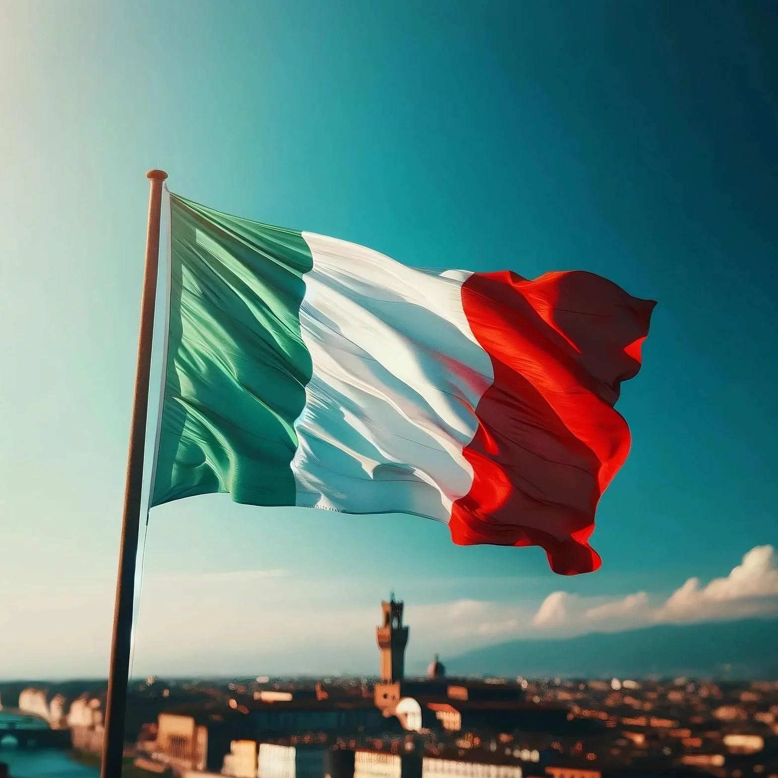 Bandiera Italiana 90x150cm Resistente allo sbiadimento UV Intestazione tela Doppia cucitura Anelli di tenuta in ottone