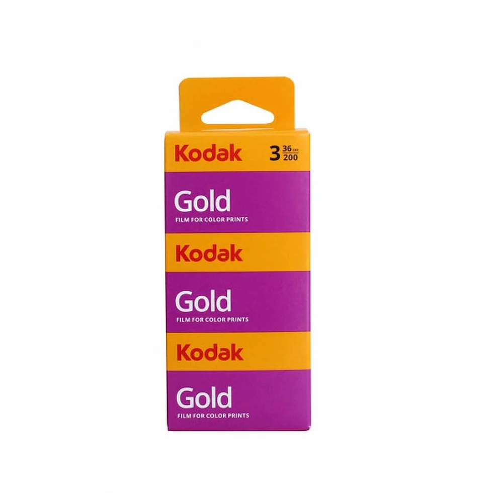 Kodak Gold 200 ISO 36 zdjęć 35 mm kolorowa rolka film fotograficzny 3 sztuki