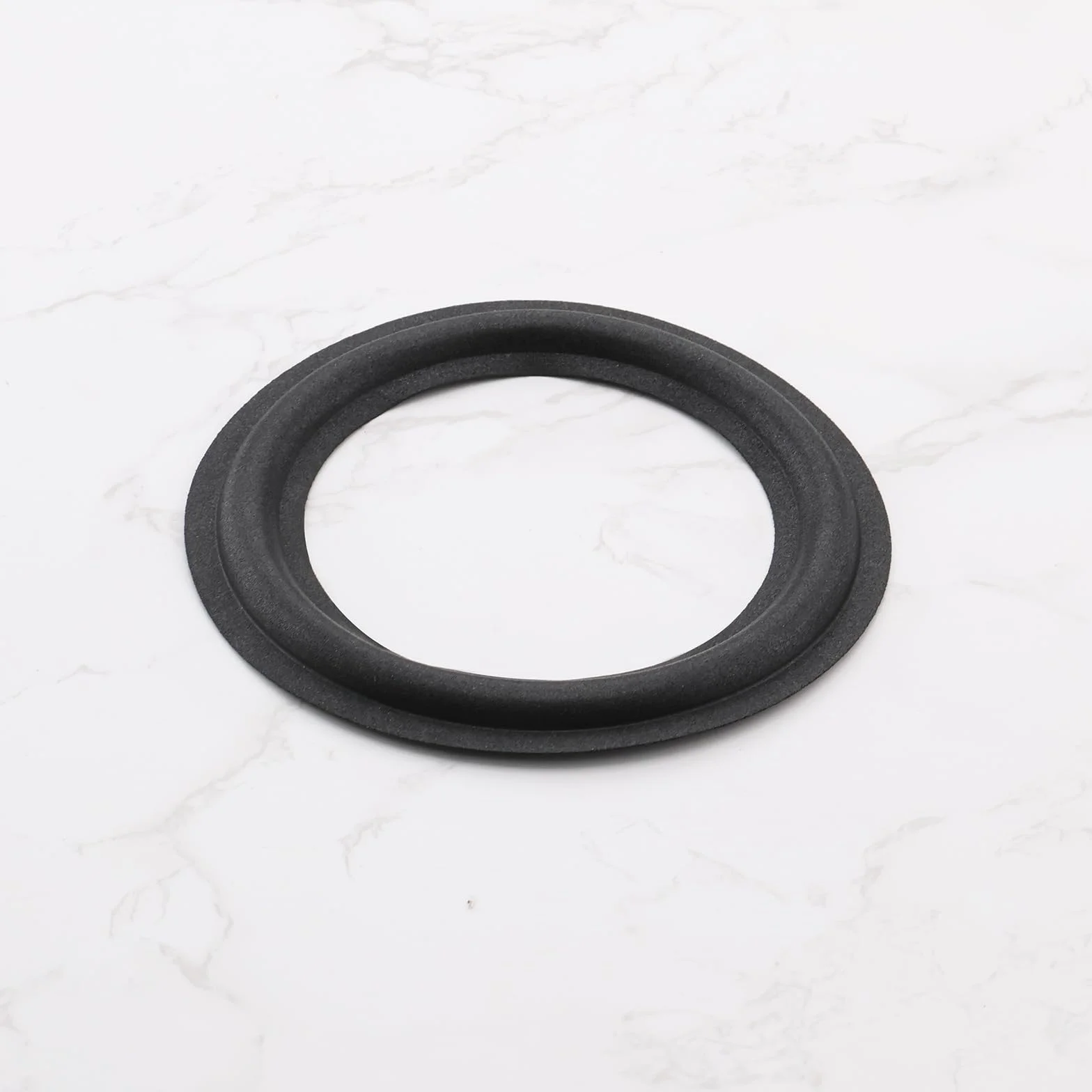 Kit riparazione altoparlanti 16,5 cm, bordo in schiuma, 4 pezzi, diametro interno 106 mm, diametro esterno 152,7 mm, nero
