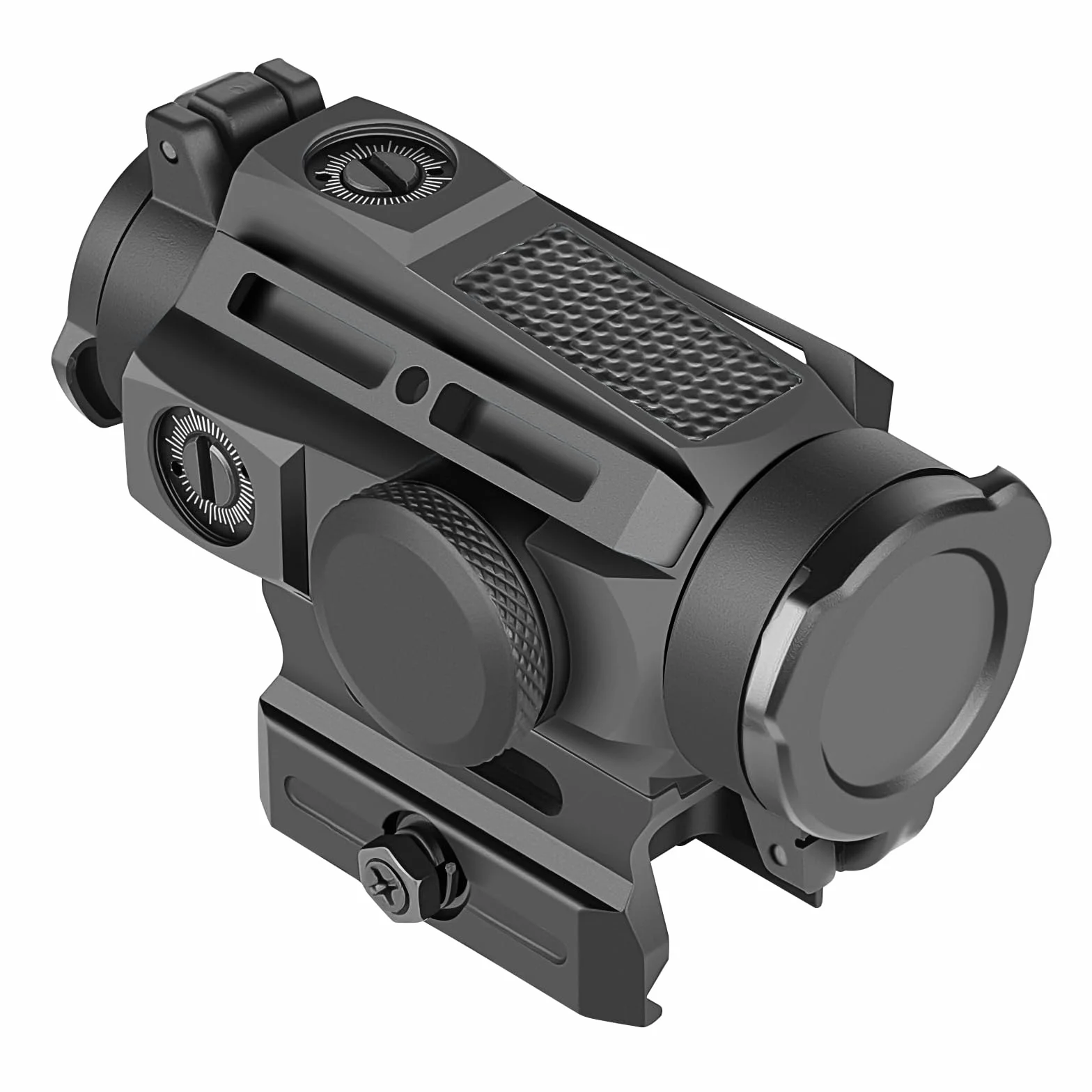 SPINA OPTICS Red Dot Sight 1x20mm 2 MOA Rifle Scope Riflesso con Reticle Dot/Cross Circle 7 livelli luminosità QD Mount