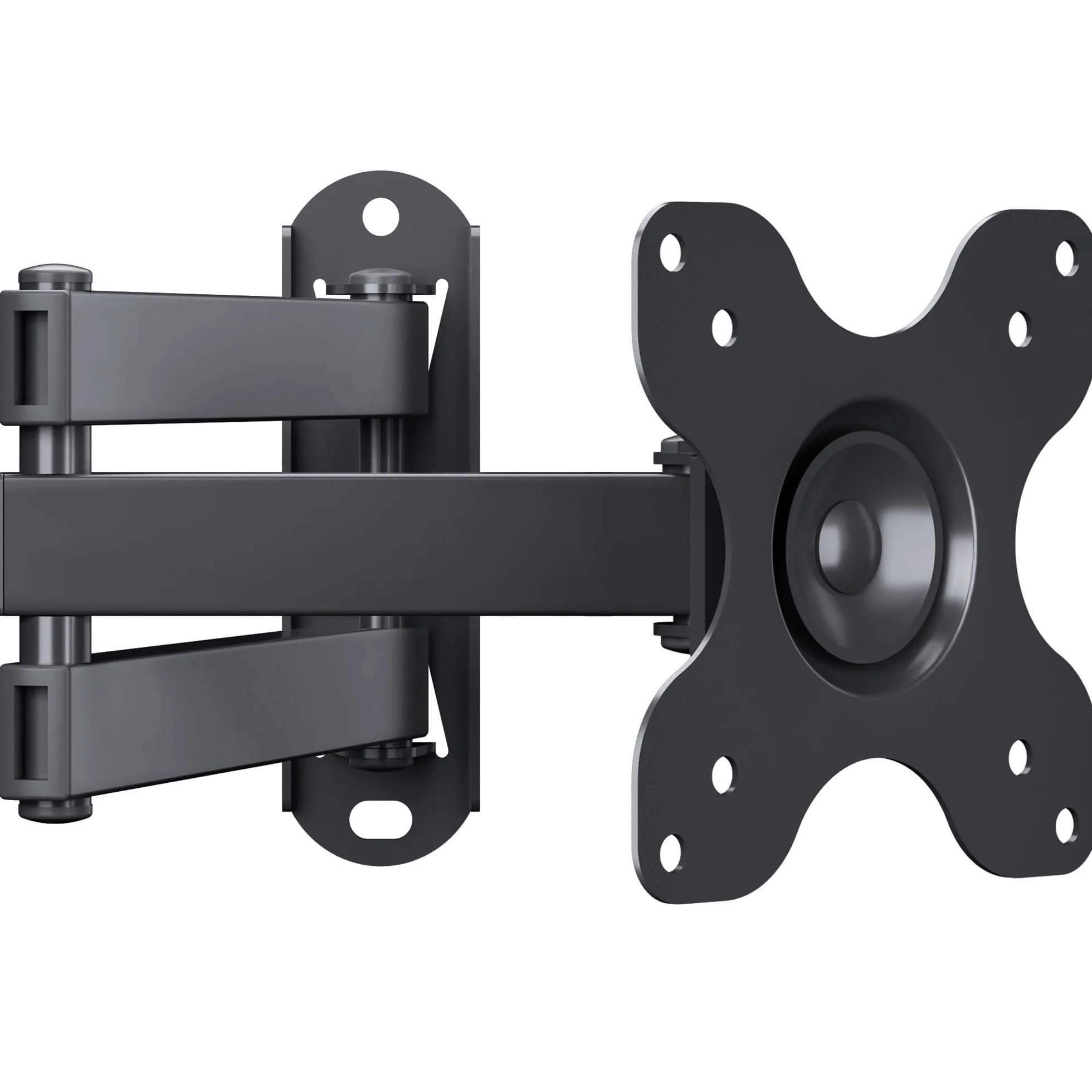 BONTEC Supporto da Parete TV/PC 13-30 pollici, Staffa TV Universale con Braccio Girevole, Portata 15 kg, VESA 75/100mm