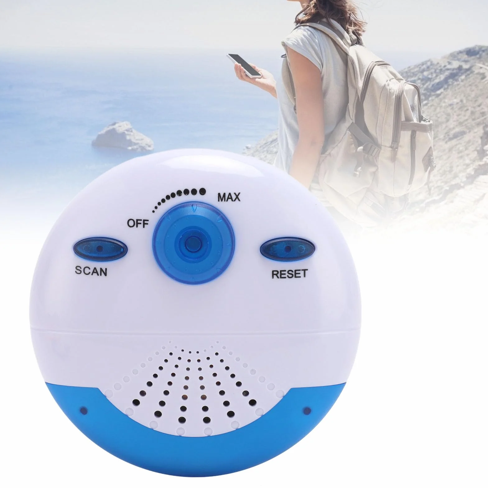 Mini radio da doccia impermeabile FM portatile con altoparlante e antenna integrati batteria lunga durata