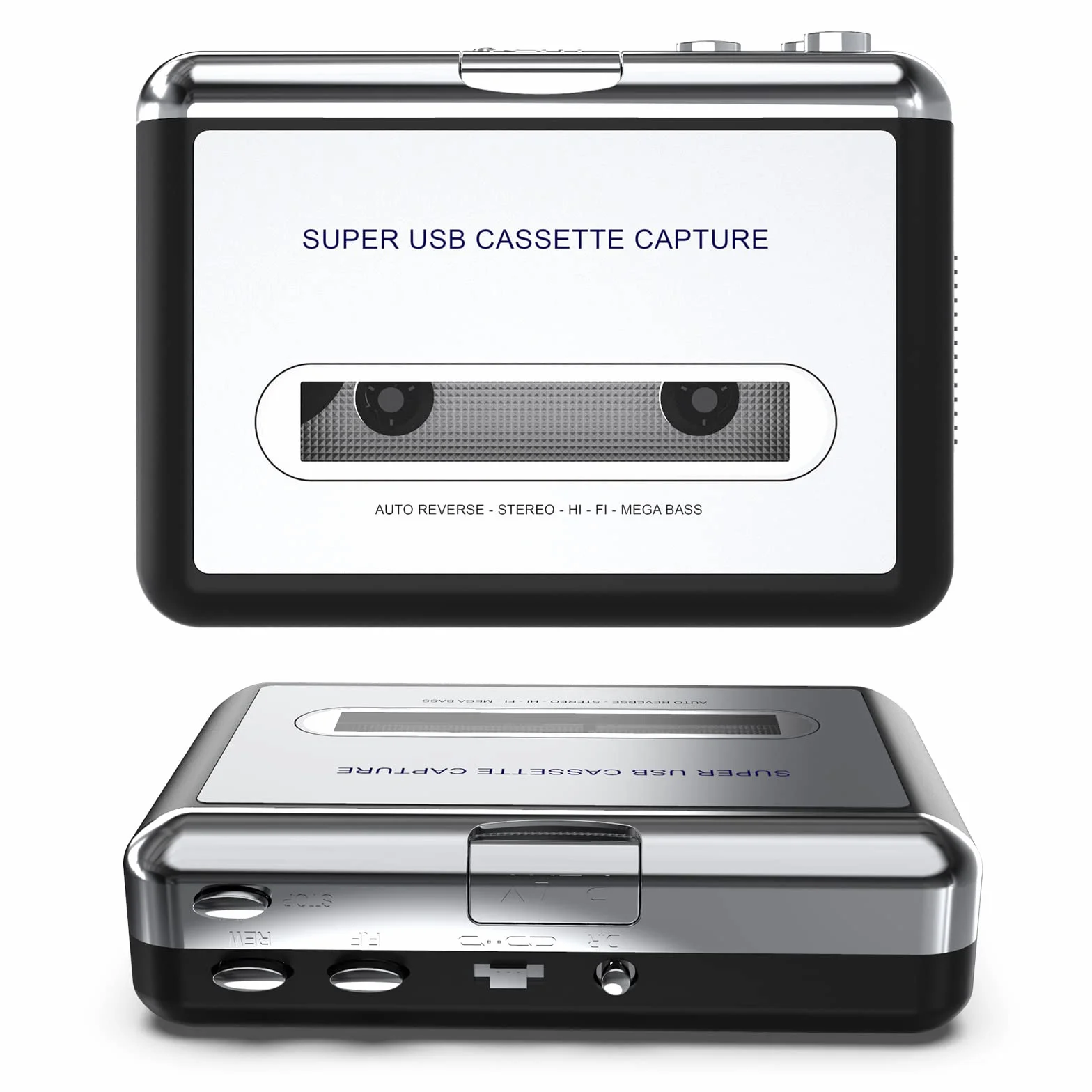 DigitNow Przenośny Odtwarzacz Kaset Magnetofonowych Konwerter Kasety na MP3 USB