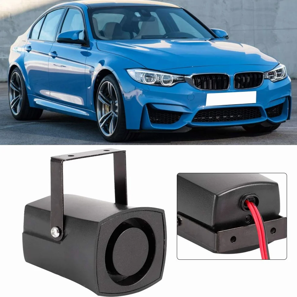 Buzzer Reverse Universal 12V 115db Allarme retromarcia per auto Back Up Horn Beeper Black