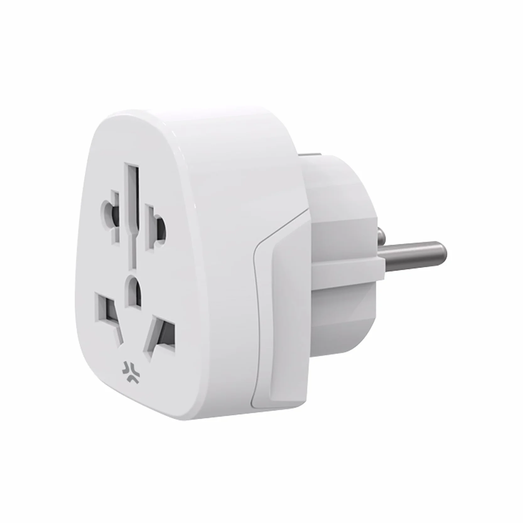 Celly Adattatore Universale Da Viaggio con Presa Schuko Europea Safety Shutter
