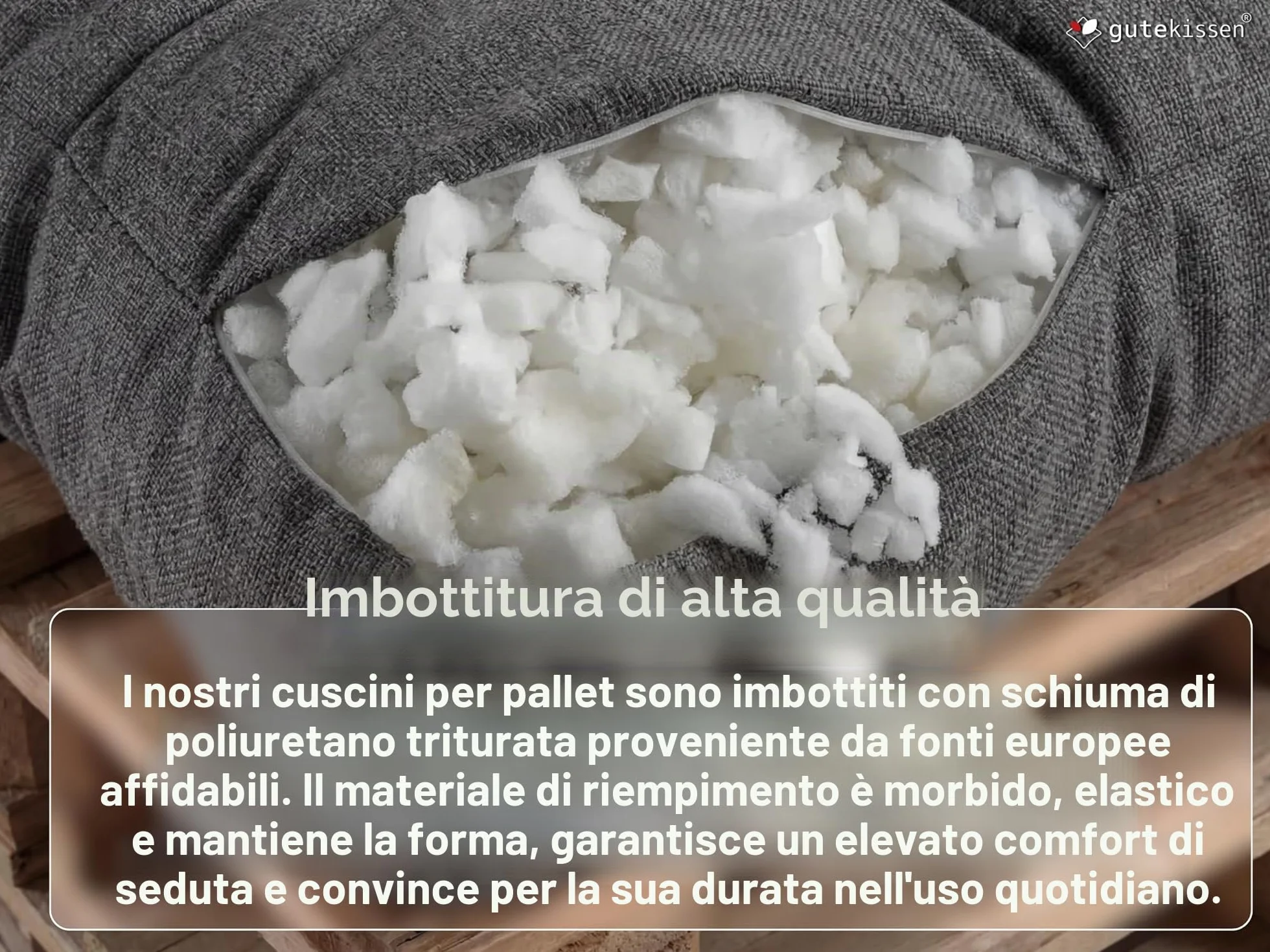 Gutekissen® Cuscini per Pallet per Divano da Giardino - Trapuntati PPI (Schienale 120x40, gesteppt Lime)