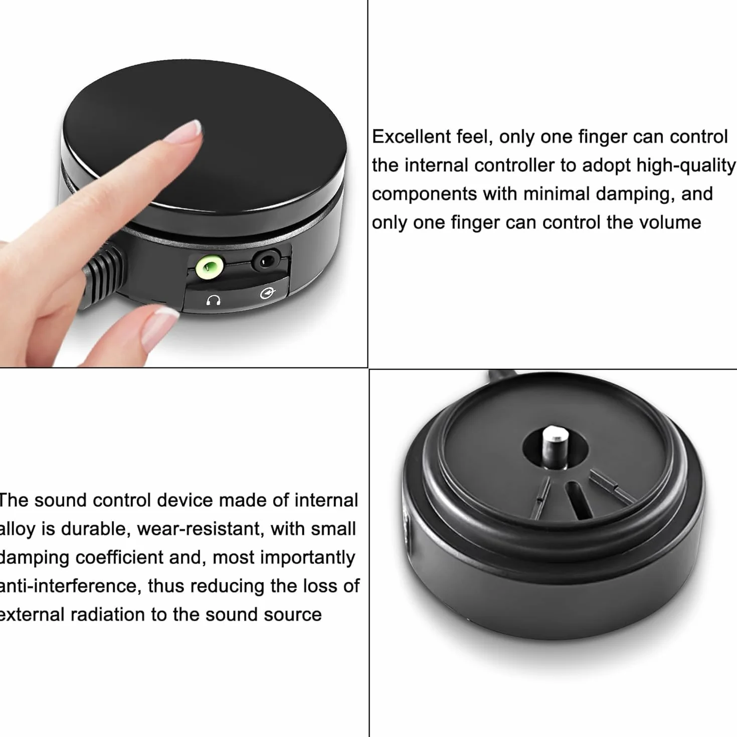 XMSJSIY Convertitore controllo volume altoparlanti computer cuffie audio 3,5 mm TRS cavo estensione 1,5 m