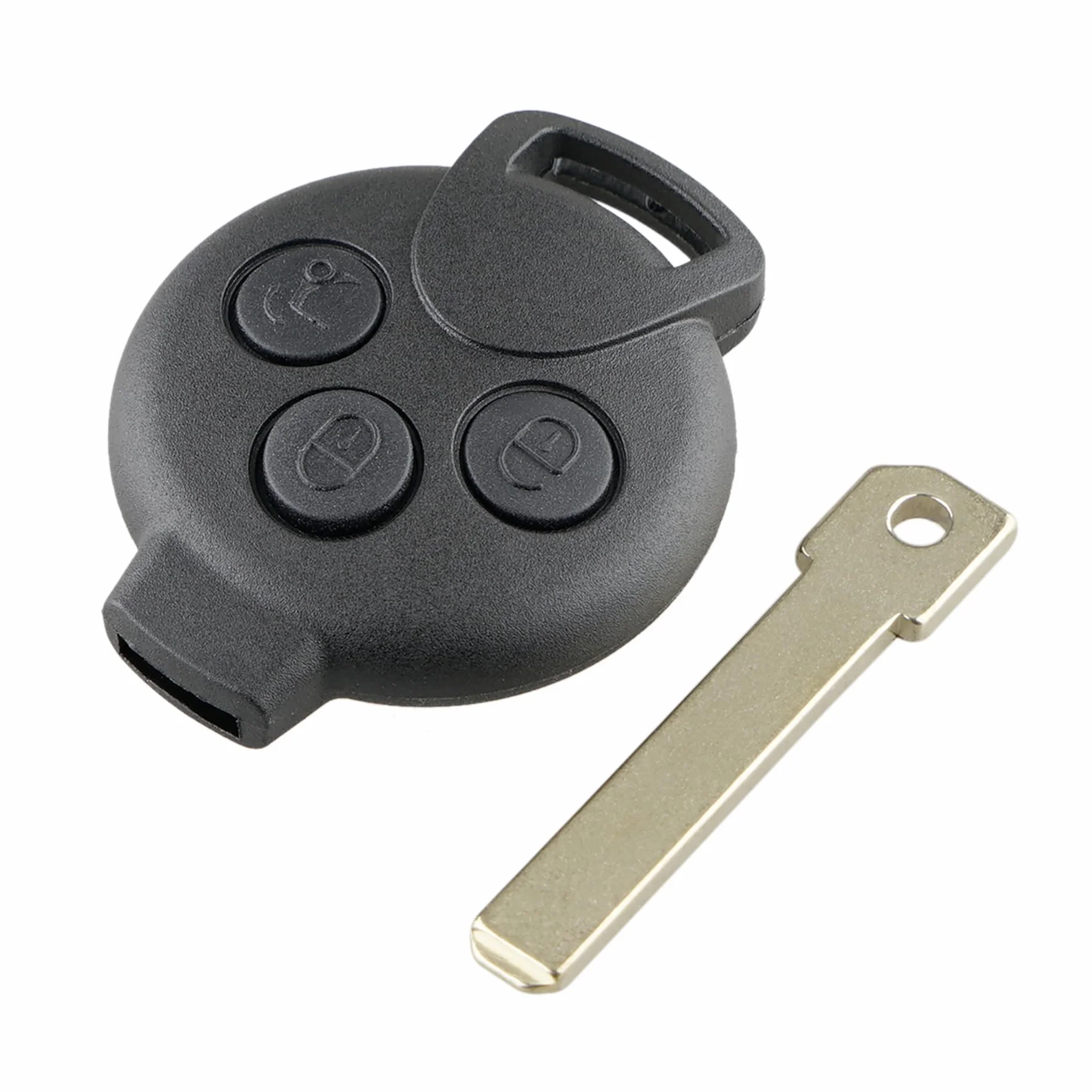 Heart Horse 3 Tasti Ricambio Chiave Telecomando Auto Compatibile Mercedes Benz Smart Fortwo 451 433MHz PCF7941