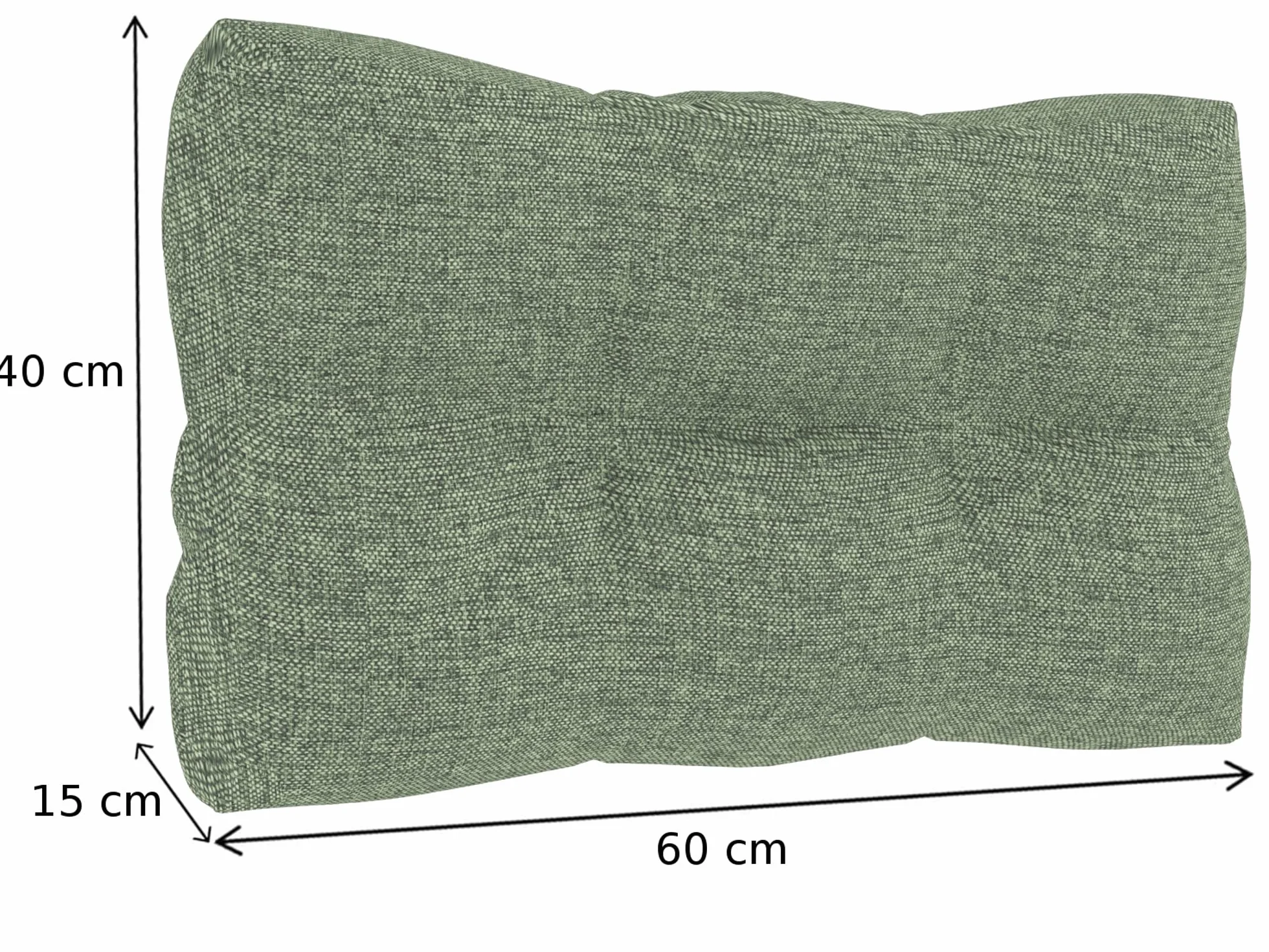 Set di Cuscini per Europallet 8 pezzi 120x80cm 120x40cm 60x40cm 40x40cm verde