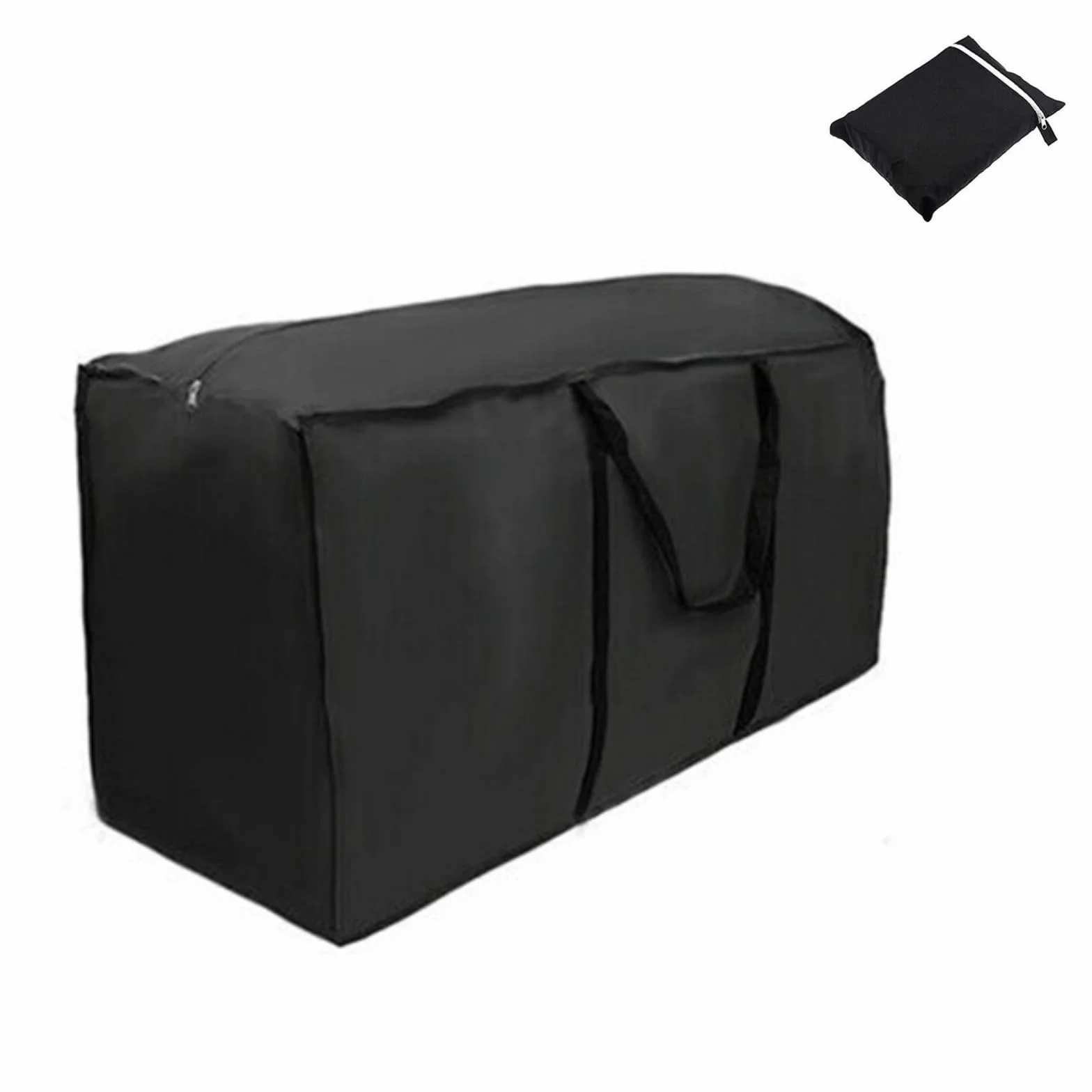 Borsa portaoggetti per mobili da giardino da esterno, impermeabile, 173 x 76 x 51 cm, borsa portaoggetti con cerniera, robusta, anti-UV, antistrappo, in tessuto Oxford, con manico, per