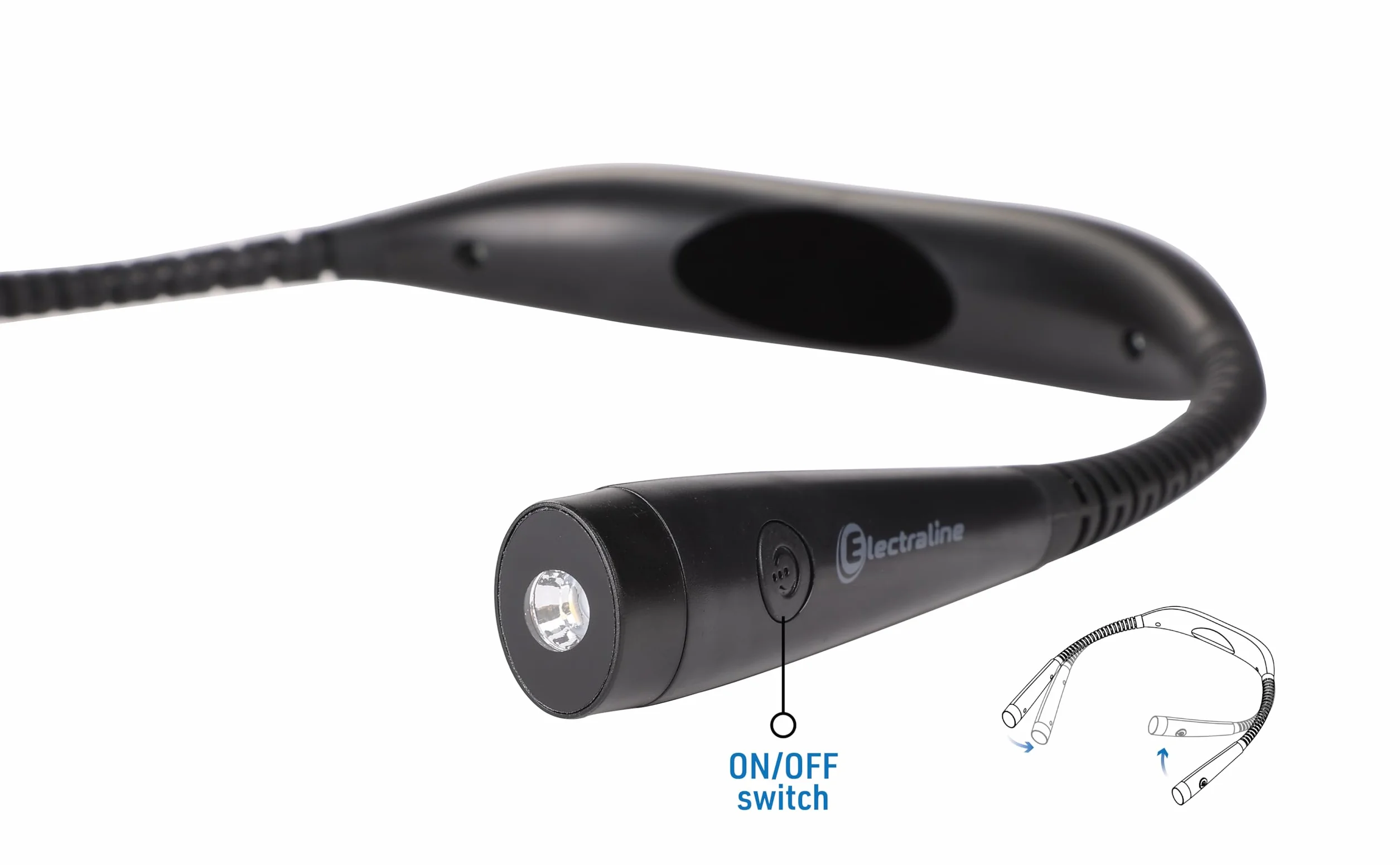 Lampada LED da lettura Electraline 50Lumen Batteria ricaricabile 1000mAh