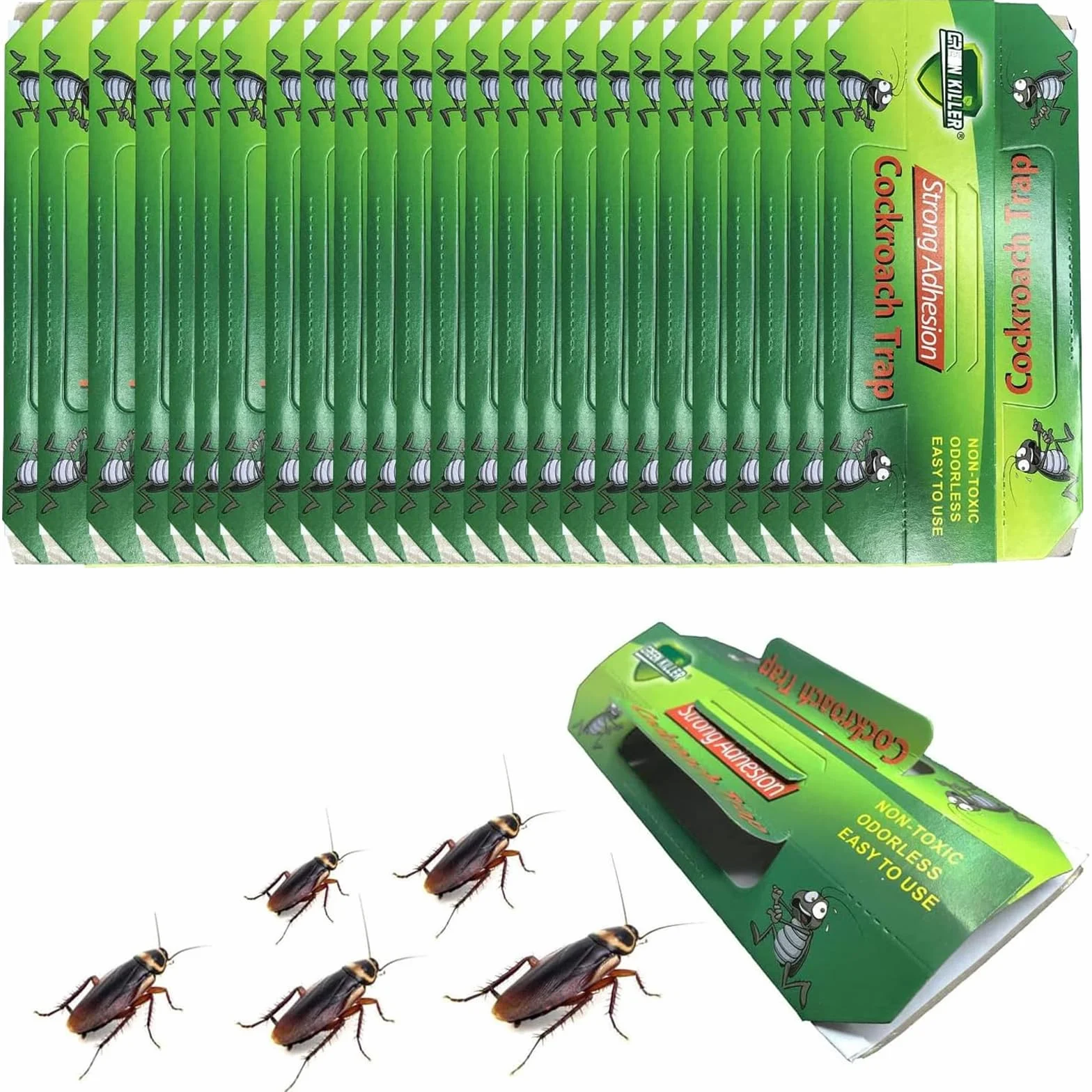 Trappola per Scarafaggi,30 Pezzi Trappole per Scarafaggi Blatte,Anti Scarafaggi,per Casa, Cucina, Soggiorno, Bagno, Camera da Letto,Ufficio