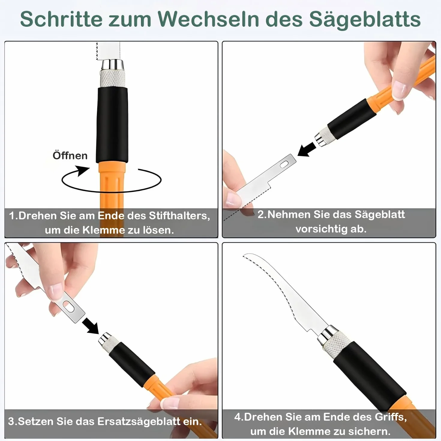 Set mini seghe a mano per modellismo fai da te 3 tipi intercambiabili lame seghetto custodia
