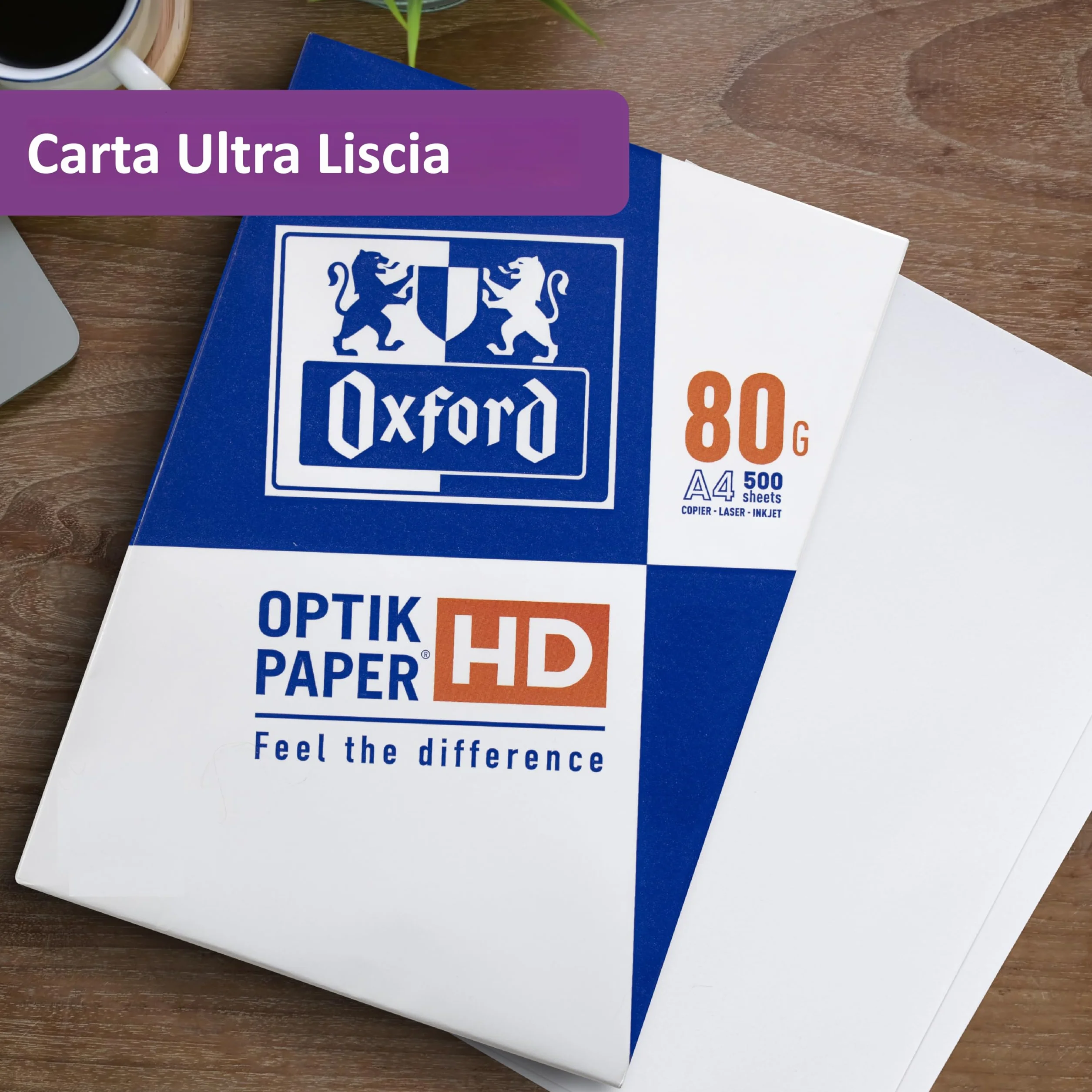 Oxford Carta A4 80gsm Multiuso 500 fogli Bianca