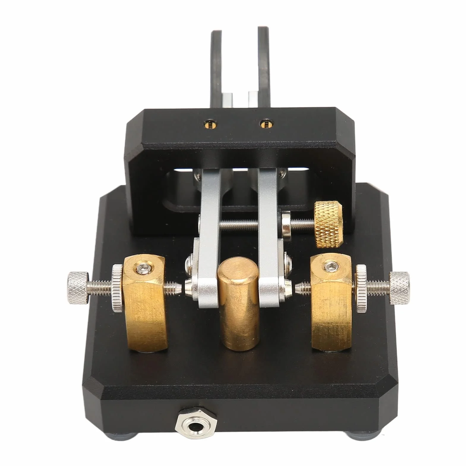 Mini CW Key Automatic Morse Code Keyer Telegraph Double Paddle POTA SOTA LOTA Nero
