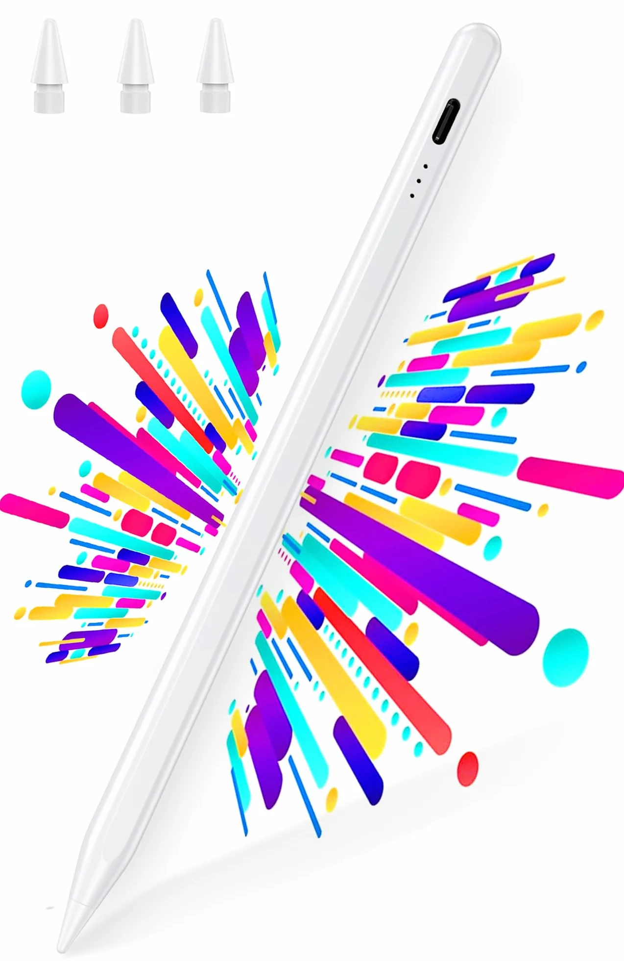 BAZO Penna Compatibile con iPad 2018-2026, Ricarica Rapida, Palm Rejection, Sensibilità Inclinazione