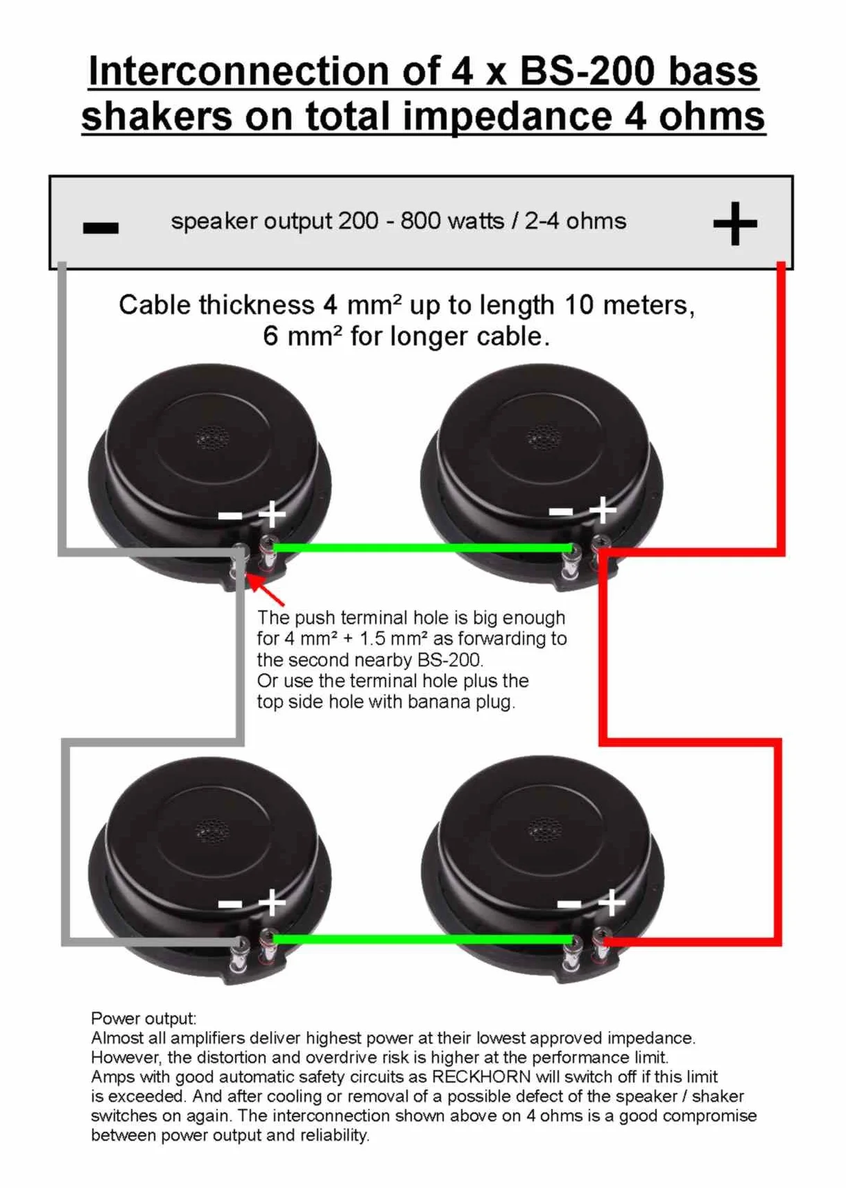Reckhorn Bassshaker trasduttore sonoro per home theater, Playseats