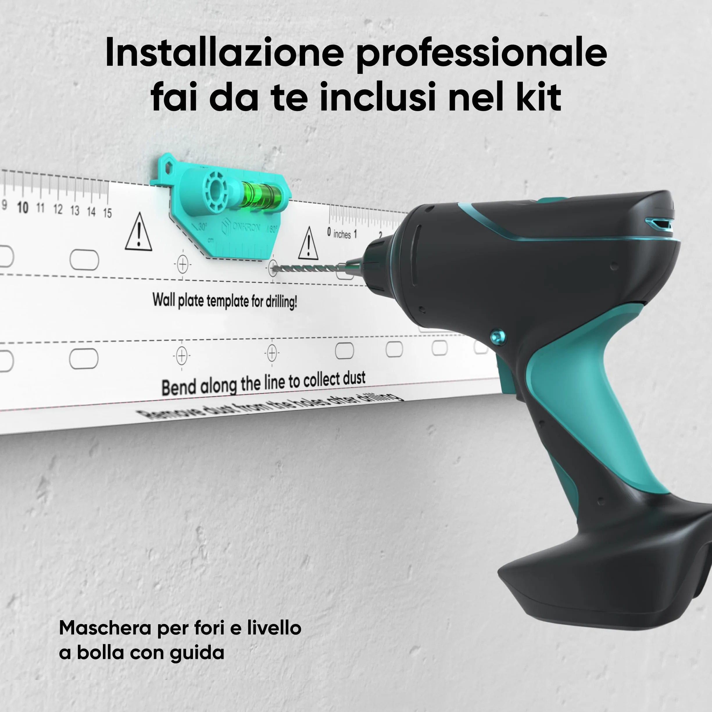 ONKRON Supporto TV Parete Fisso 43-85 pollici VESA 75x75-600x400 mm Carico 68,2 kg Nero