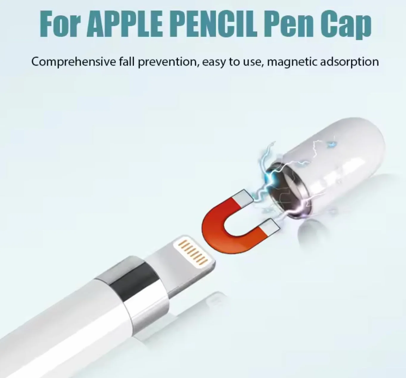 Ricambio Cappuccio Magnetico compatibile con Apple Pencil Prima Generazione
