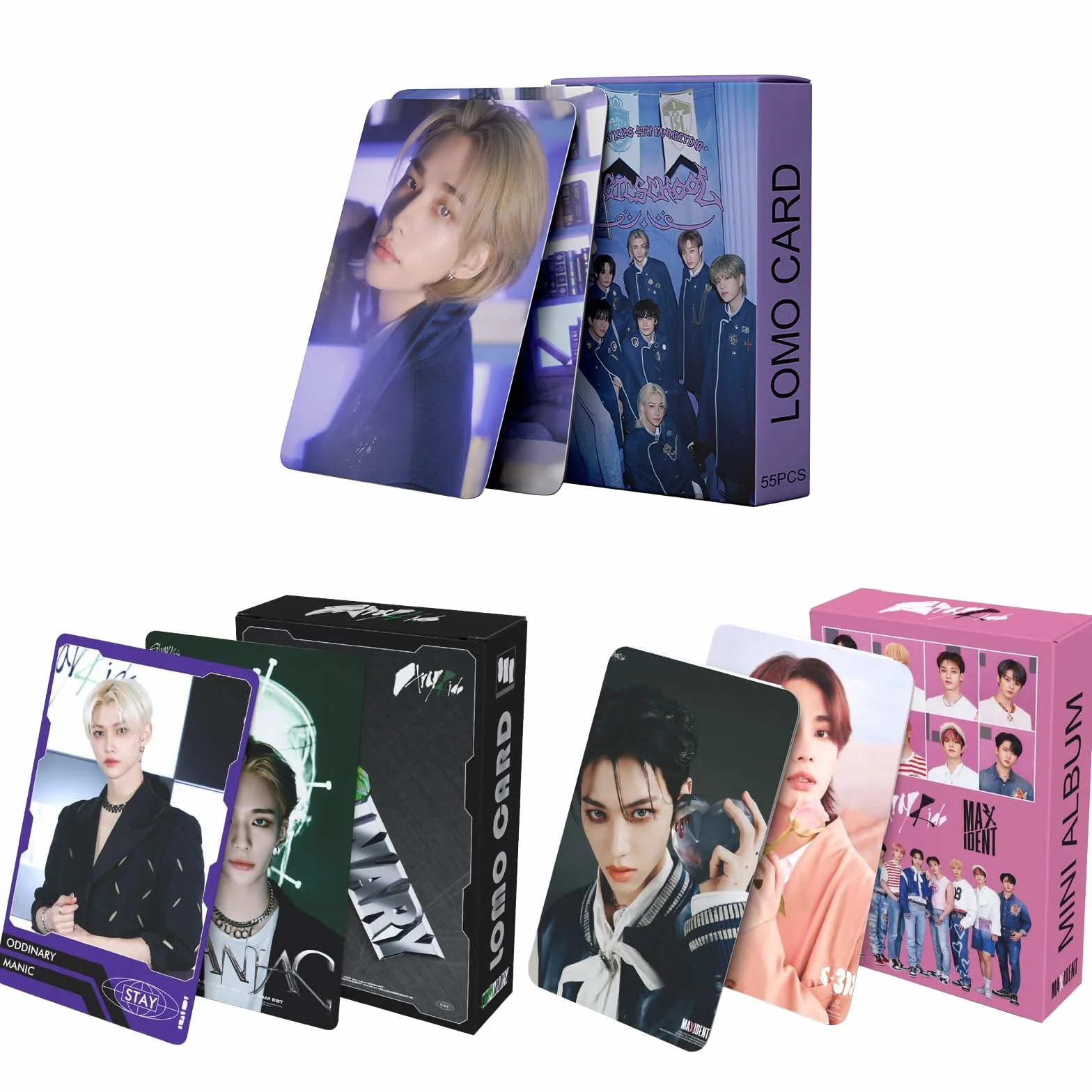 Stray Kids Photocard 165 Pezzi Lomo Carte Skkz Card Kpop Fotocard per Fan
