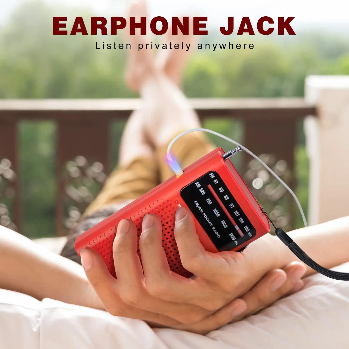 Tendak Radio Portatile FM/AM con Eccellente Ricezione e Jack per Cuffie