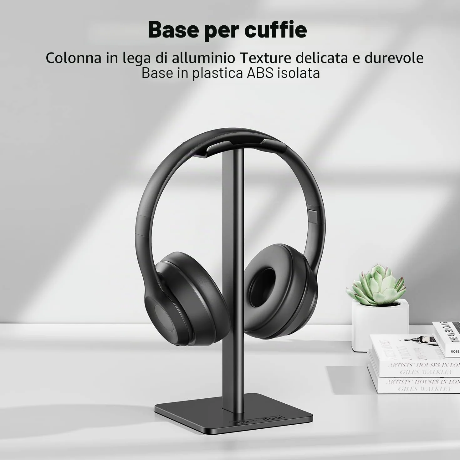 Supporto per Cuffie New Bee Universale per Sennheiser Sony Audio-Technica Bose AKG Alluminio Nero