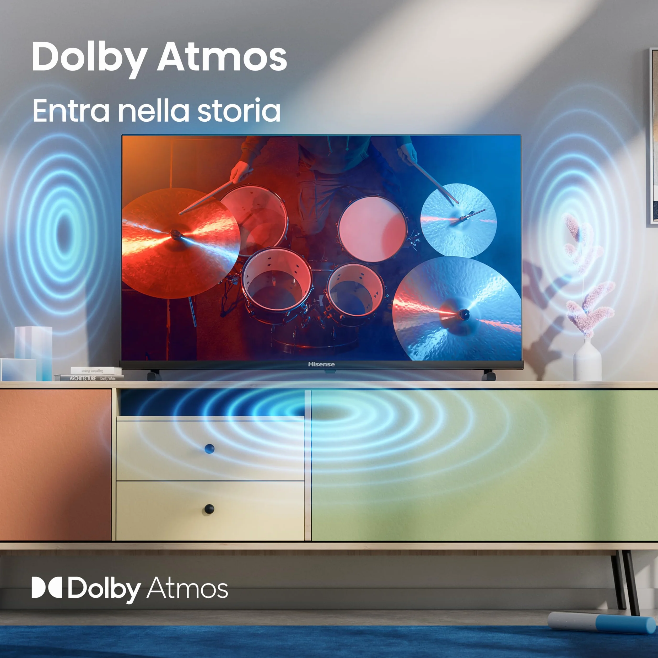 Hisense 40E53QT 40" QLED Full HD Smart TV VIDAA U8 HDR10 Dolby Atmos Game Mode DVB-T2/S2 HEVC 10
