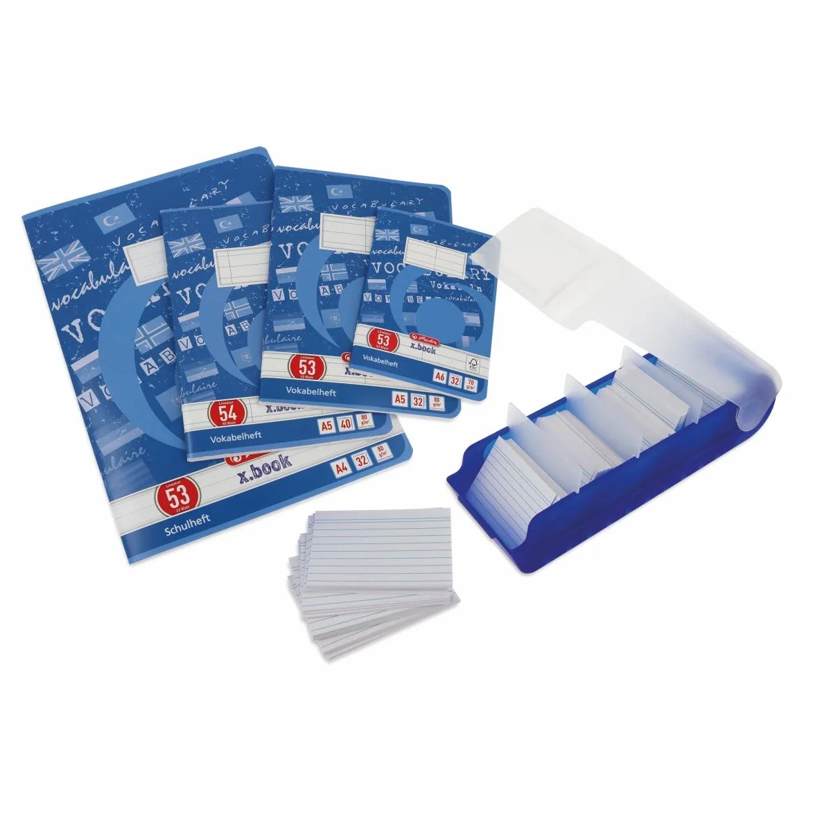 Herlitz Schede per appunti A7 bianco 100 pezzi