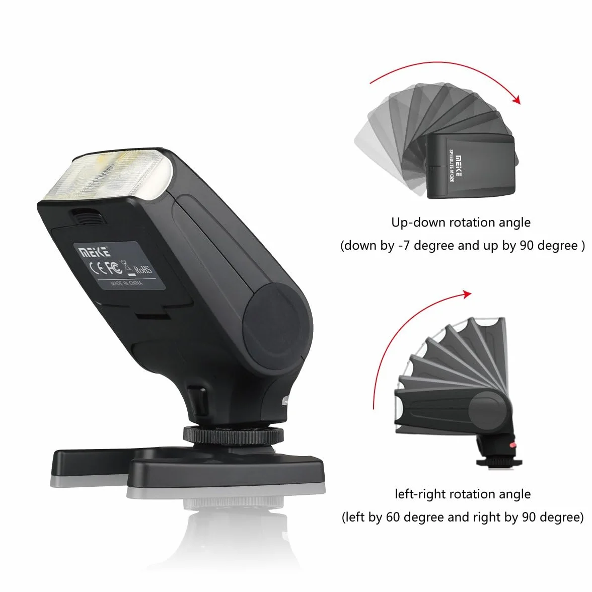 Meike MK-320S Mini TTL Speedlite Flash for Sony MI Hot Shoe A7 A7II NEX6 A6000 A6300 A6500