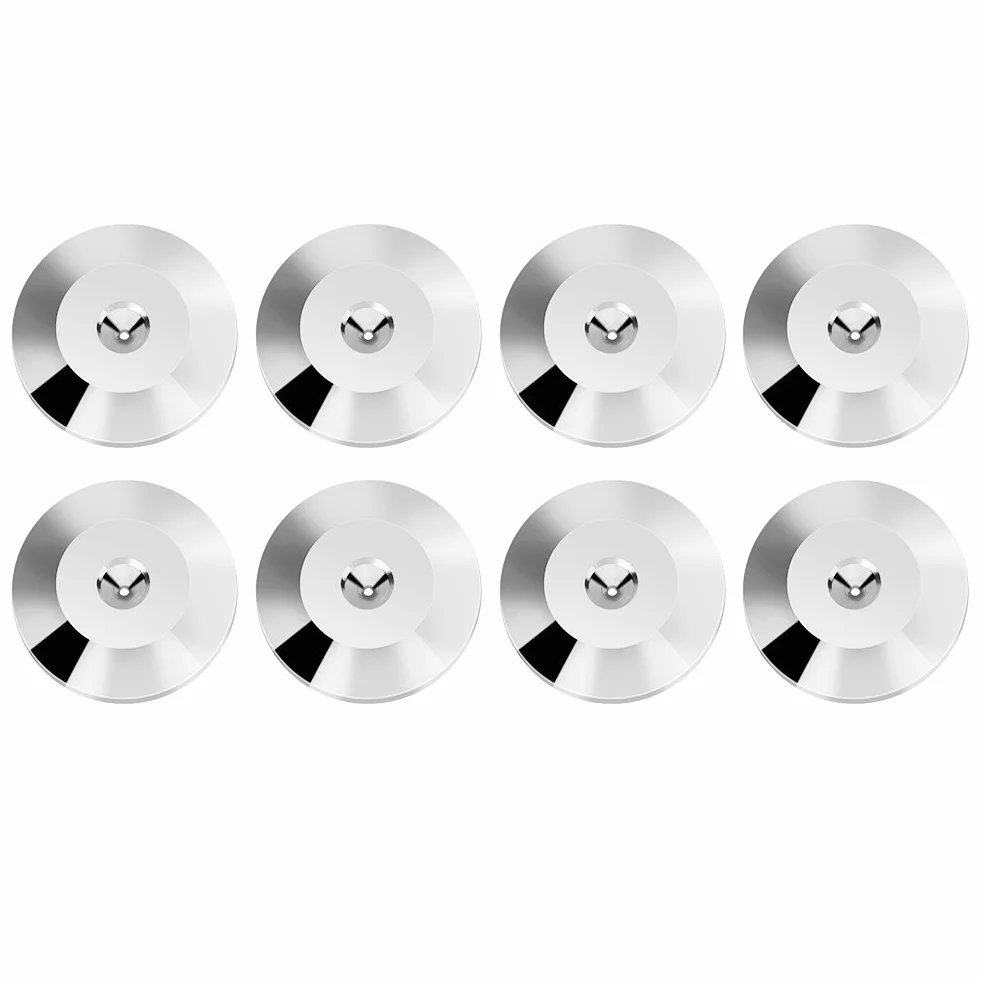 Piedini per Diffusori 8 Pezzi 25x4mm Base Antiurto Universale in Rame Cuscinetti Isolanti