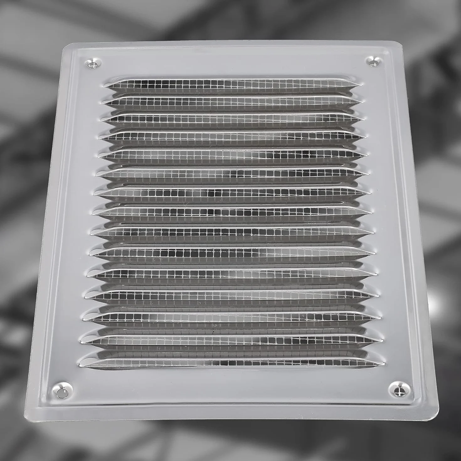 KOTARBAU® Griglia Aerazione Quadrata - Acciaio Inox - 16.5x23 cm - Argento - Griglia Ventilazione - con Rete Anti Insetti - Resistente Alla Corrosione