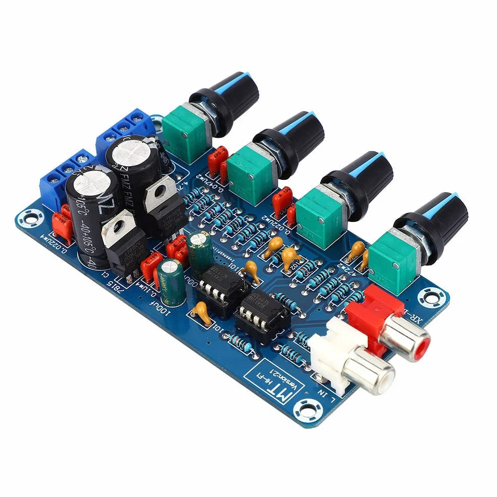 Preamplificatore NE5532 con Scheda Tonale e Volume Regolabile Bassi Medio-alti