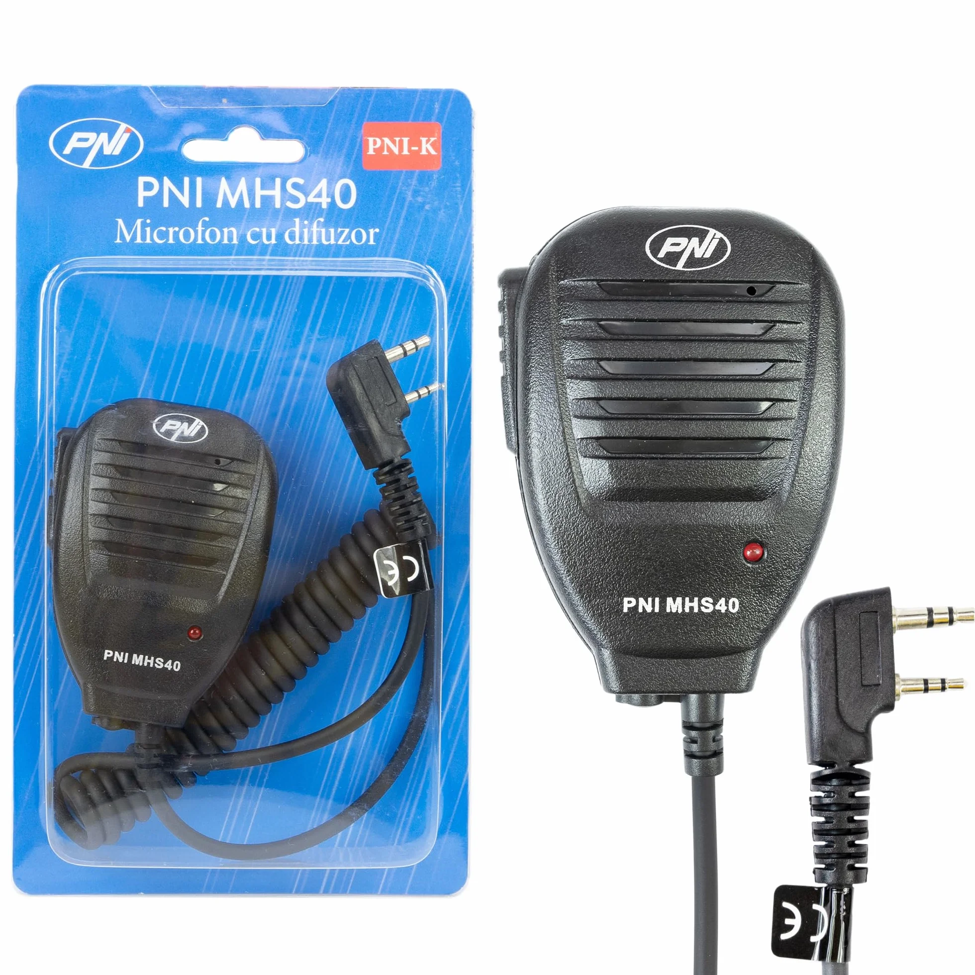 Microfono con altoparlante PNI MHS40 2 poli PMR VHF/UHF