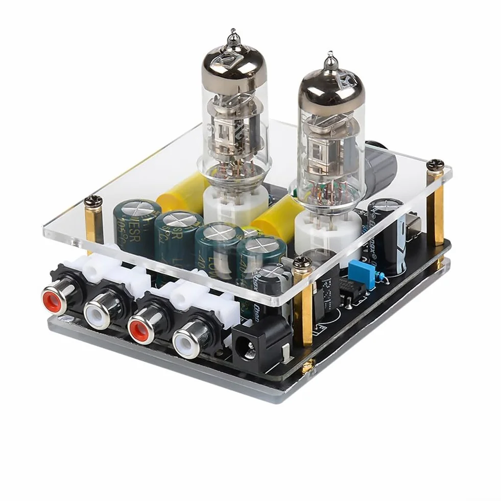 Preamplificatore HiFi a valvola 6A2 Classe A per Home Theater DC12-16V 87x75mm