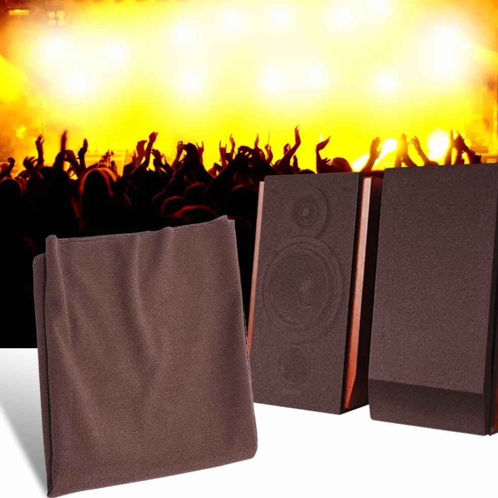 VBESTLIFE Copertura Protettiva Custodia per Altoparlanti 1.7mx0.5m Panno Diffusore Antipolvere in Tessuto Stereo Marrone