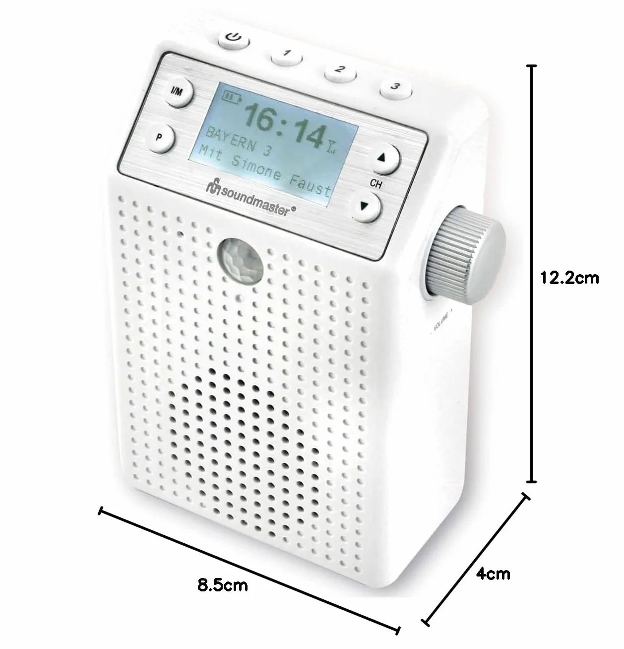 Soundmaster DAB60WE Radio Da Doccia Portatile con DAB+ FM-RDS Bluetooth