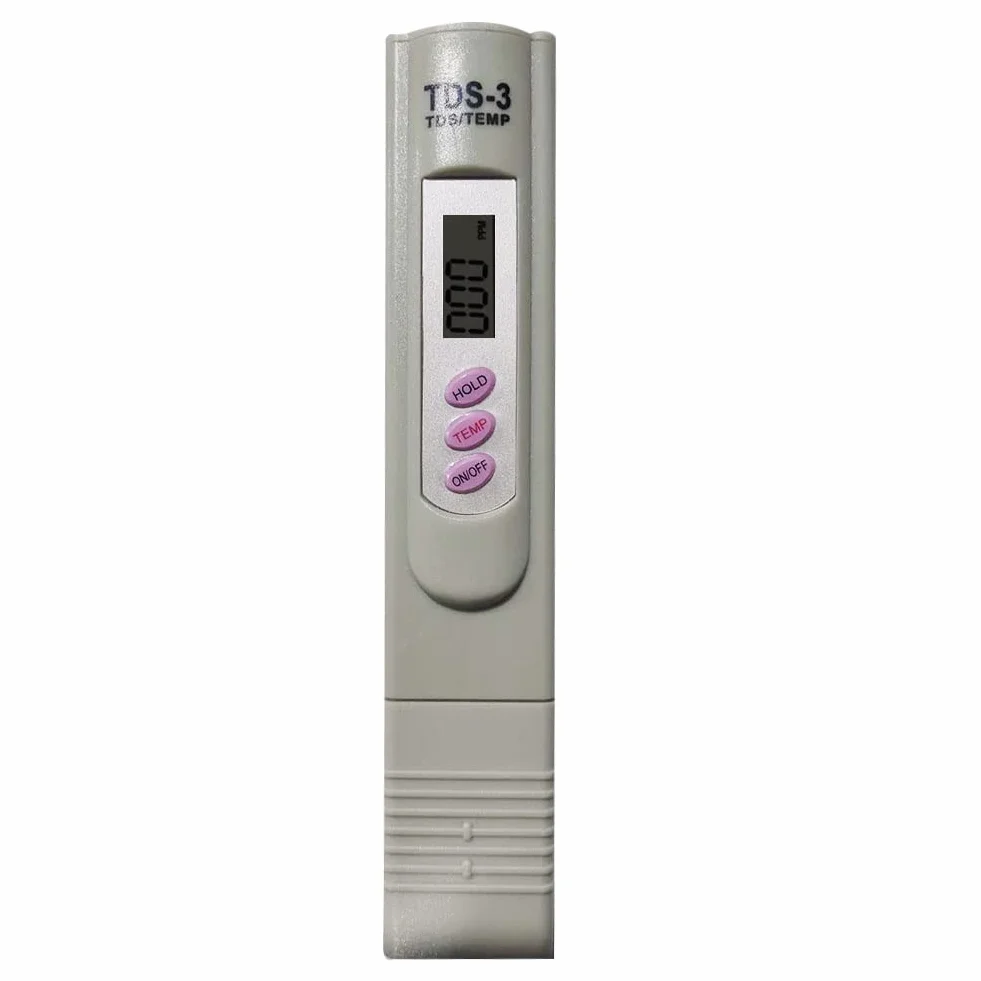 TDS digitale Tester di qualità dell'acqua Purezza Tester di misurazione TEMP / PPM TDS portatile Tester di solidi totali disciolti per acqua potabile per uso domestico Piscina