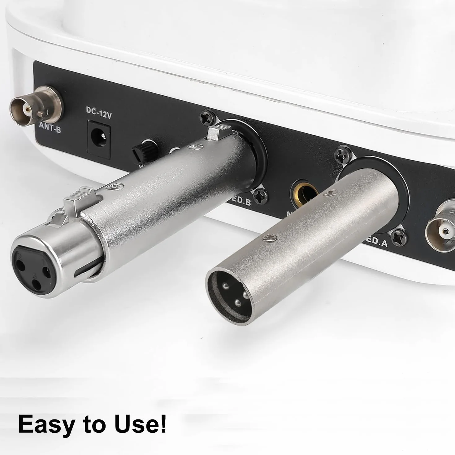 Adattatore XLR a XLR 4 Pezzi maschio/femmina 3 pin per microfono mixer