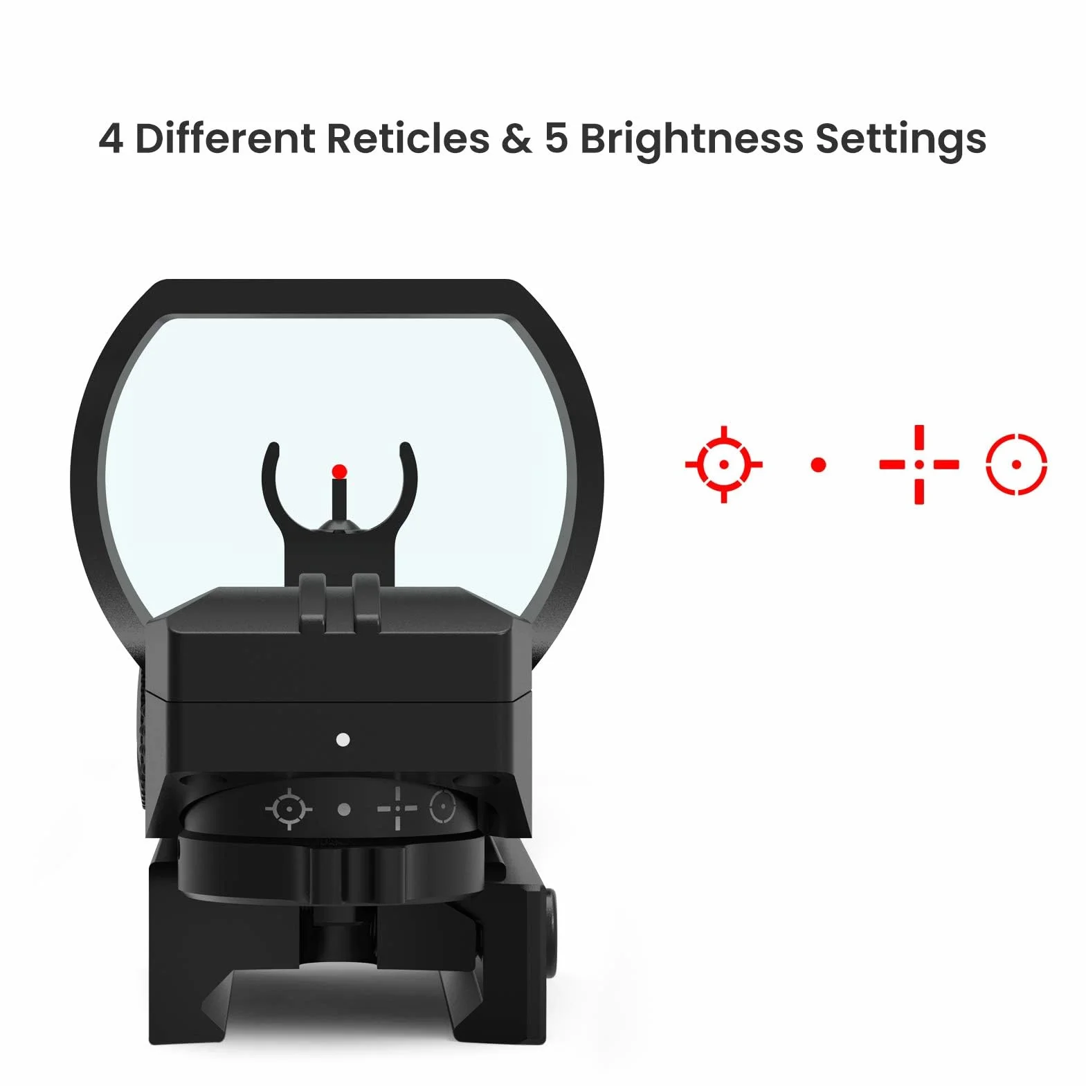 Feyachi M37 1.5X-5X Lente d'ingrandimento a punto rosso con mirino reflex RS-30 e reticolo multiplo