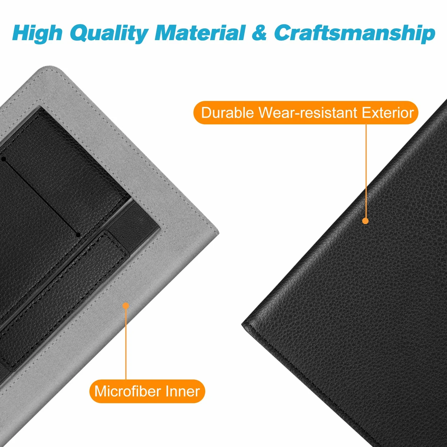 FINTIE Custodia per Kindle Paperwhite 6" 10ª Generazione 2018 2012-2017 PU Stand Cover con Card Slot Hand Strap Auto Sveglia Sonno Nero