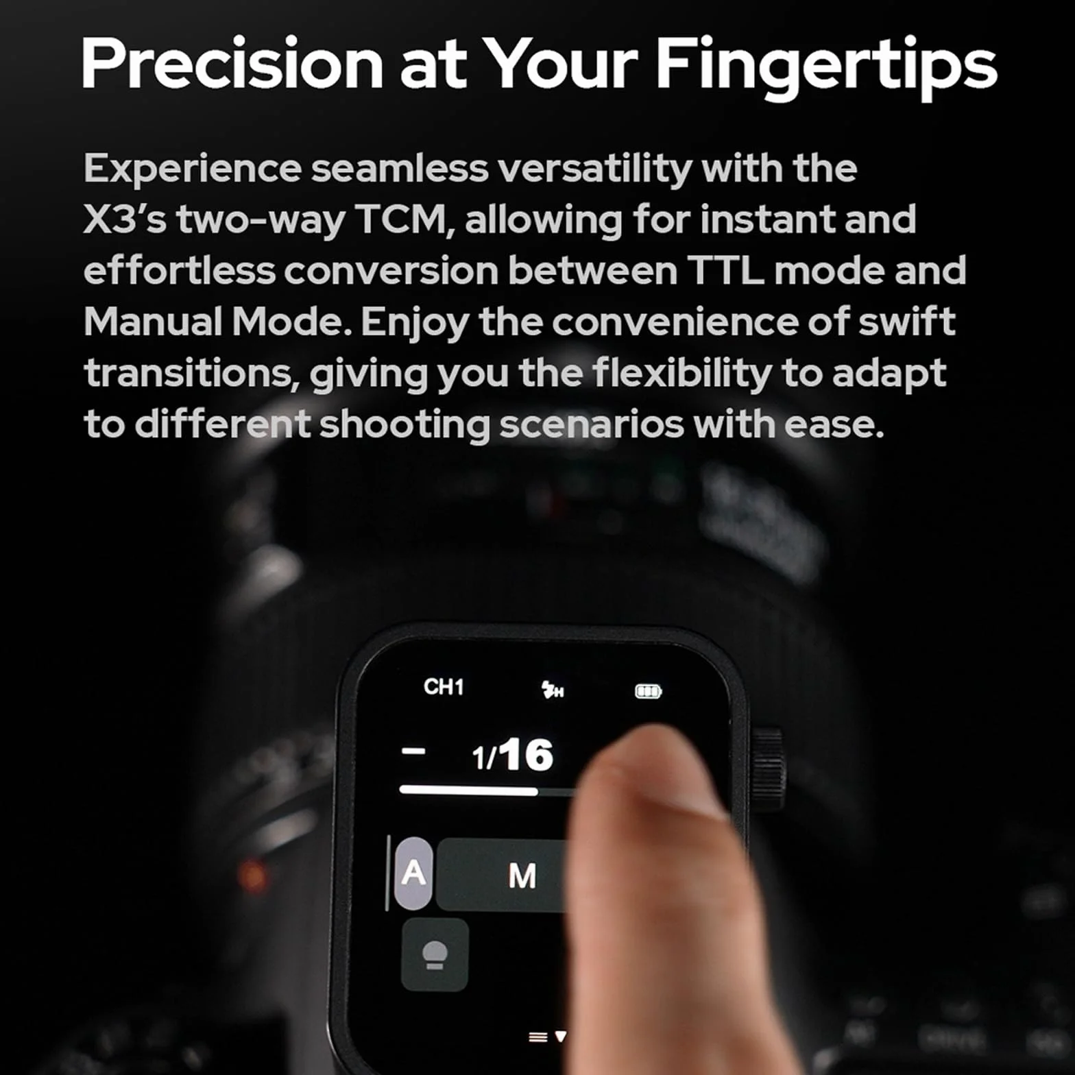 Godox X3-S Flash Trigger 2,4 GHz senza fili Schermo OLED Tipo C Sony