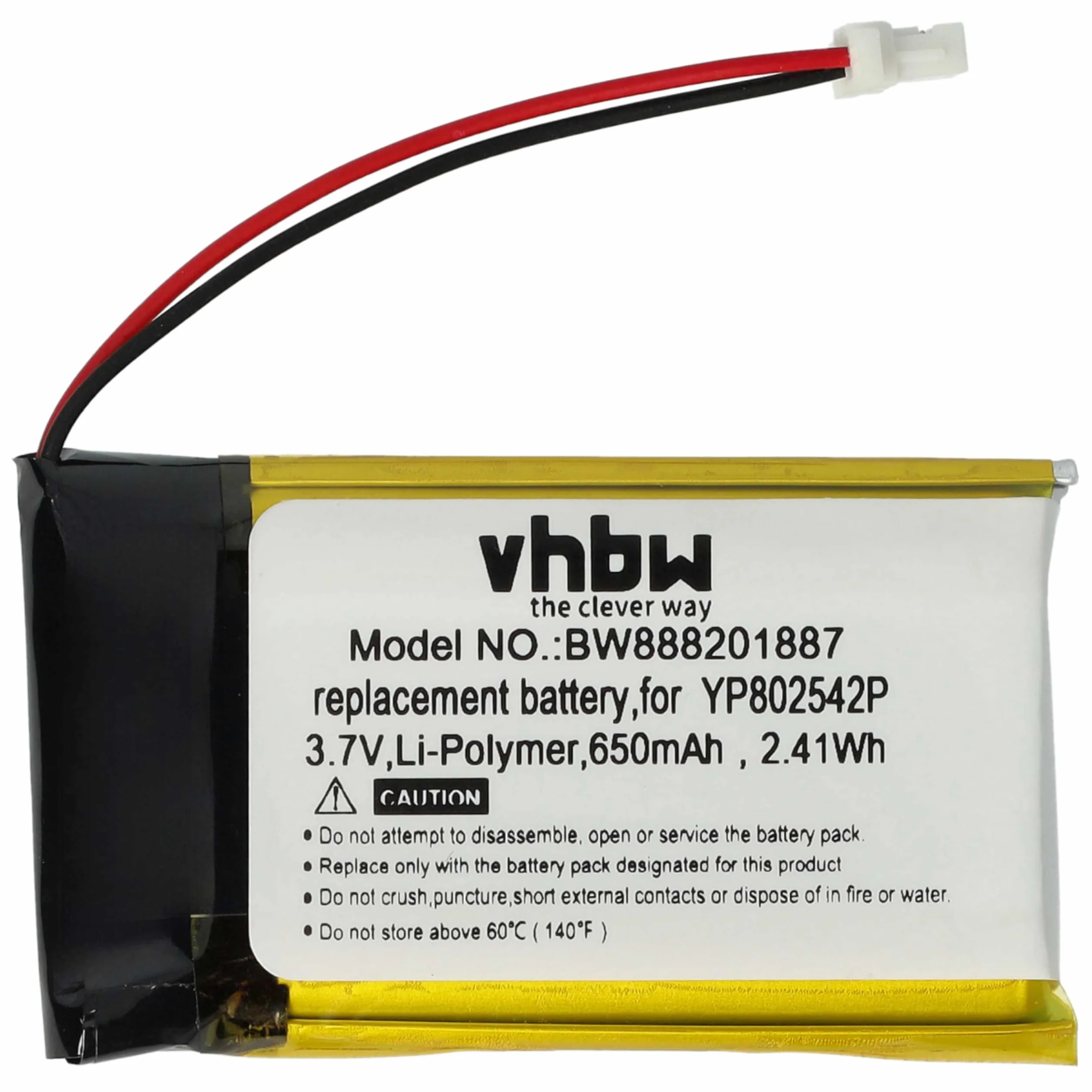 vhbw 2x Bateria Kompatybilna Sena SF1 SMH-20S 10S 20S SF2 SF3 650mAh 3,7V Li-Poly
