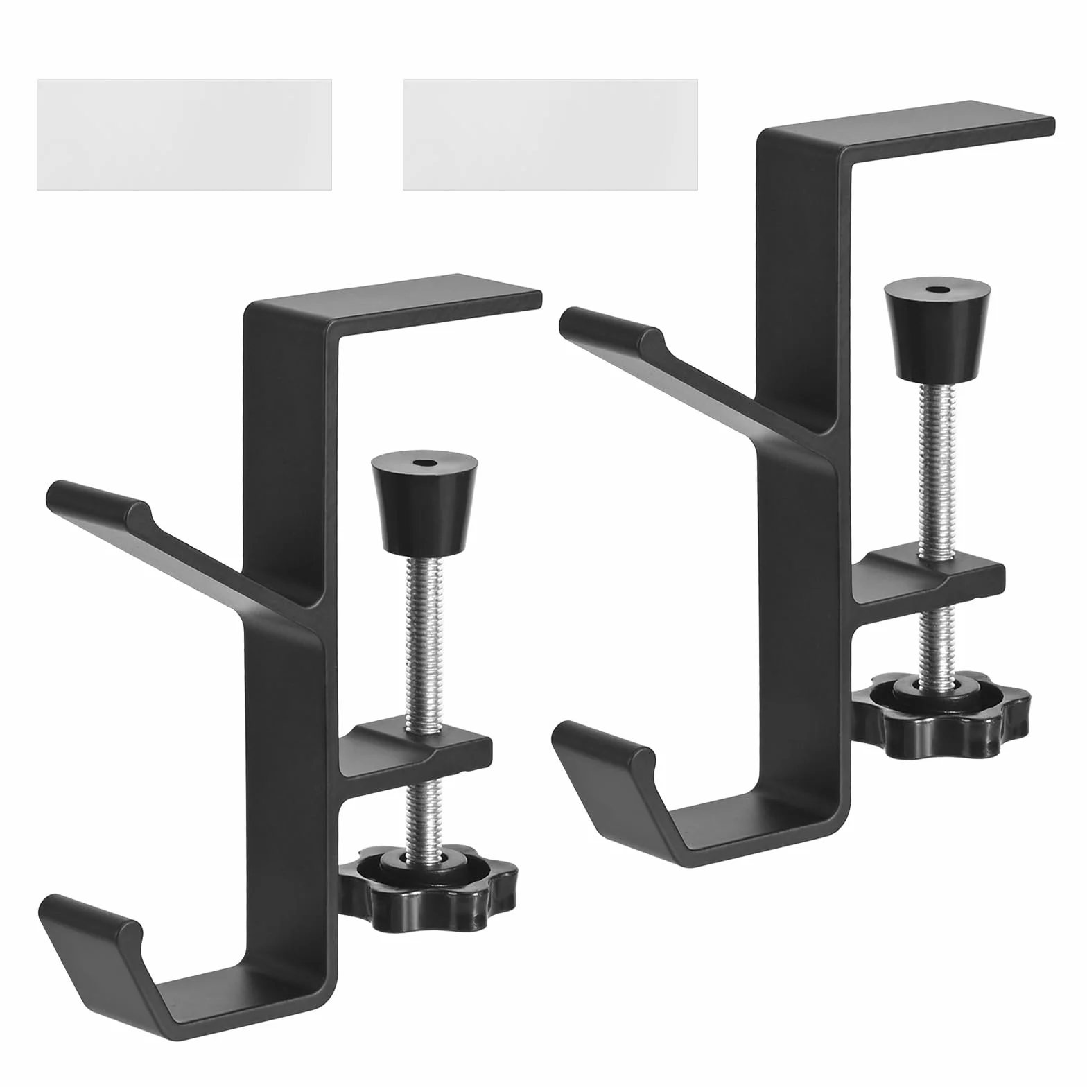 Supporto per cuffie regolabile da scrivania, Set da 2 pezzi, porta cuffie multifunzionale per zaini e borse