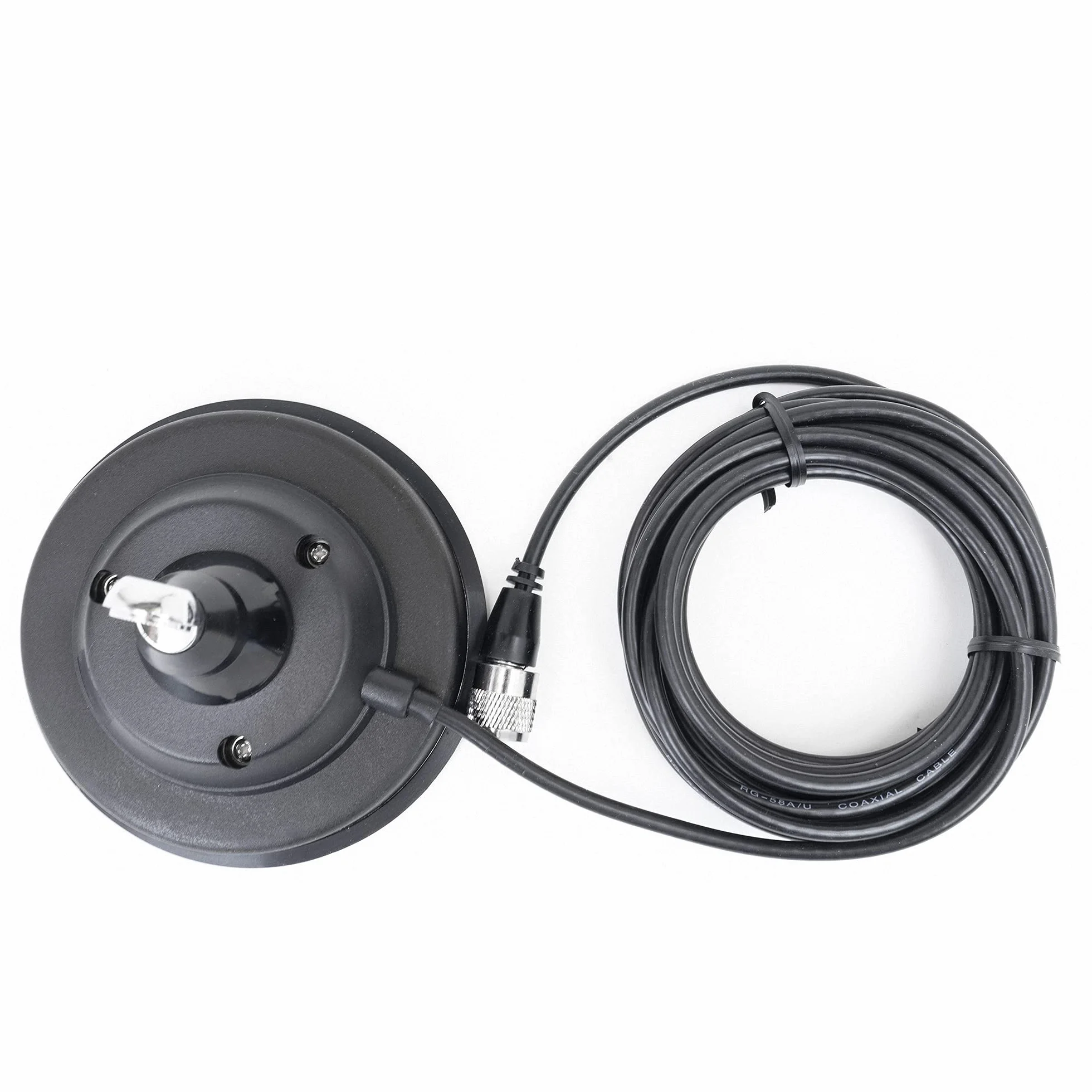 Attacco magnetico per antenna CB PNI 120 DV 125mm, cavo RG58 4m, connettore PL259