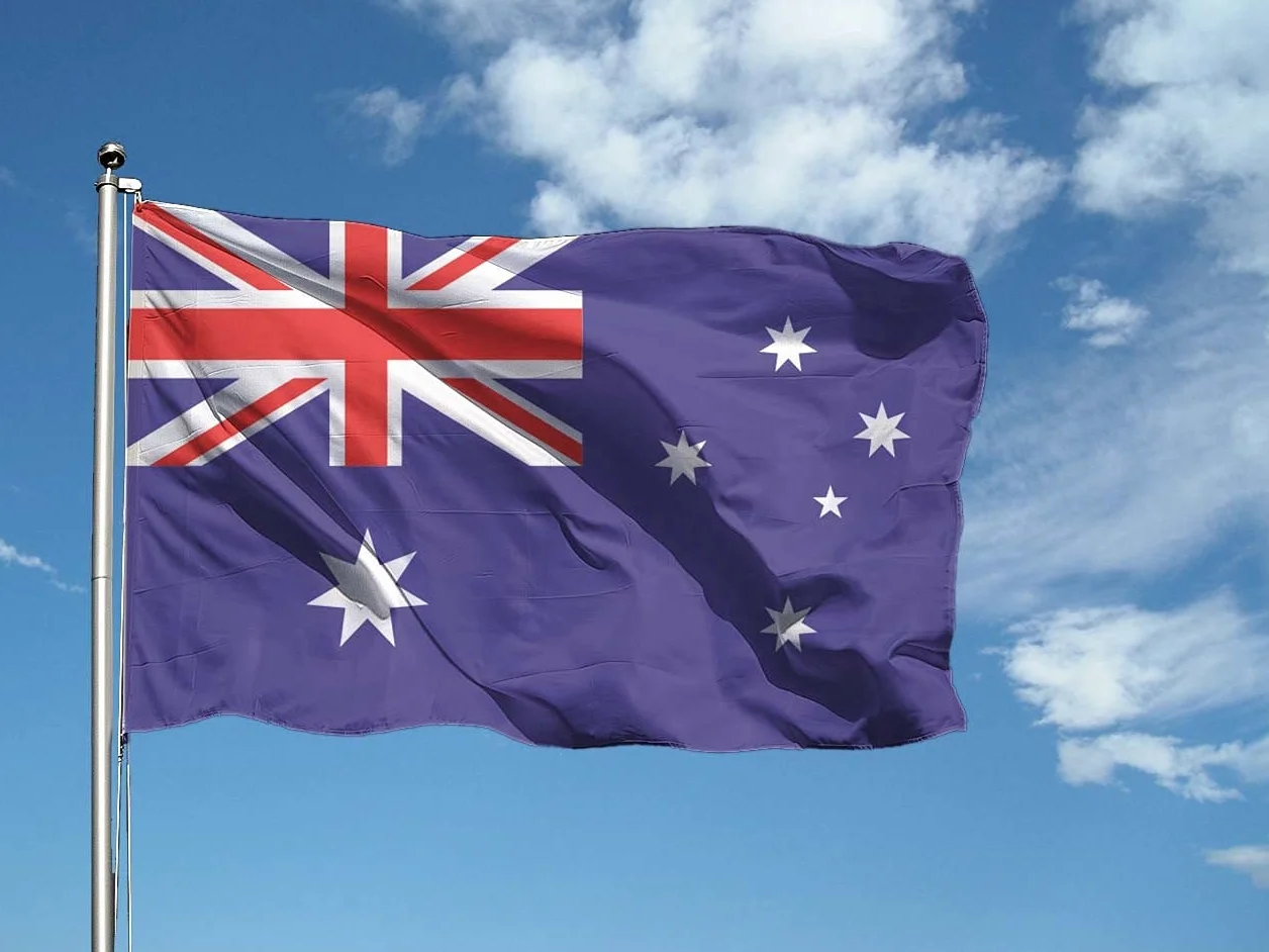 Bandiera Australia 90x150 cm Poliestere doppia piega perimetrale asola