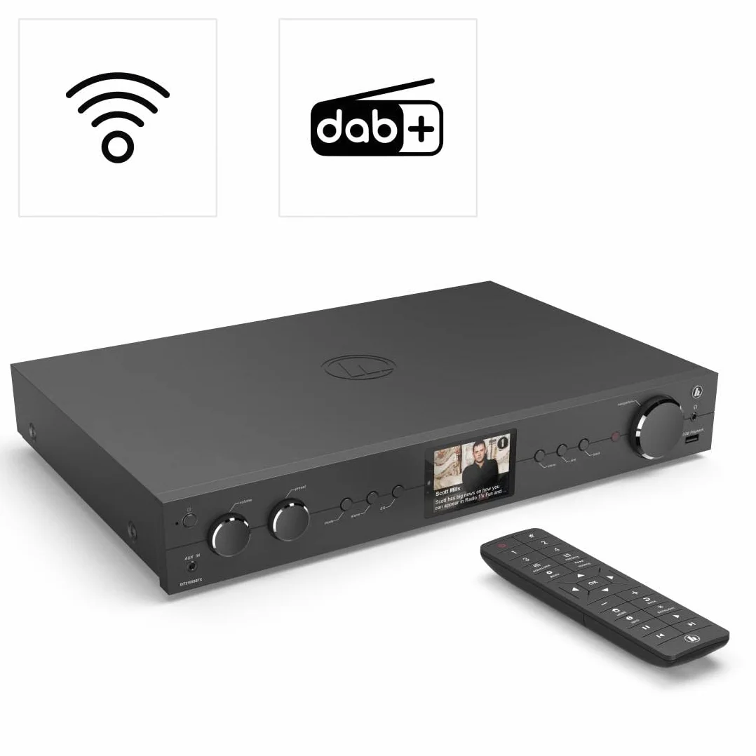 Hama Tuner DIT2105SBTX Hi-Fi DAB DAB+ FM Internet Radio Bluetooth RX/TX czarny