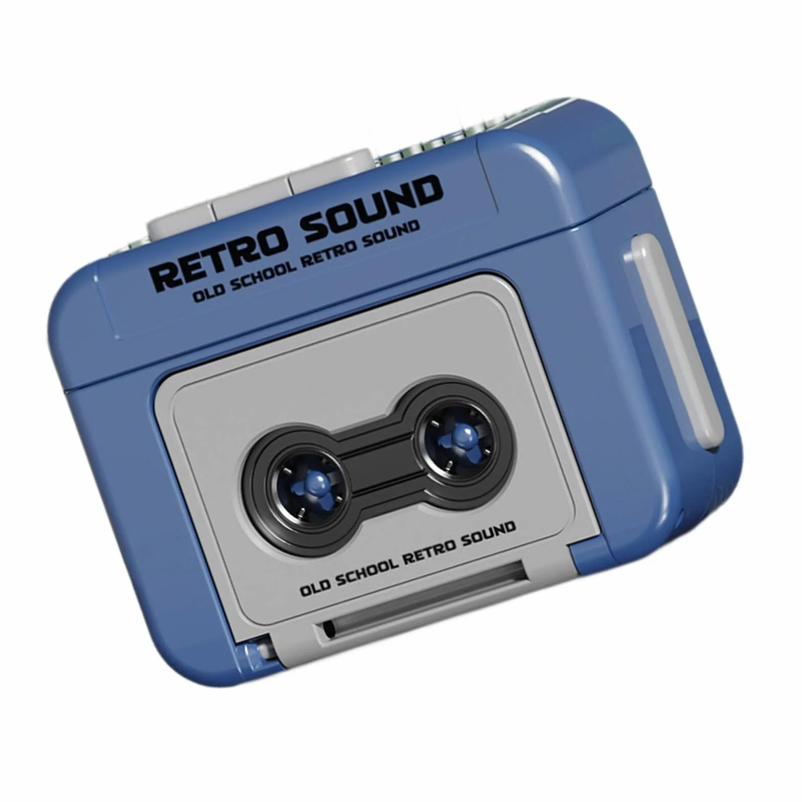 Retrò Piccolo lettore di cassette registratore a nastro musicale portatile