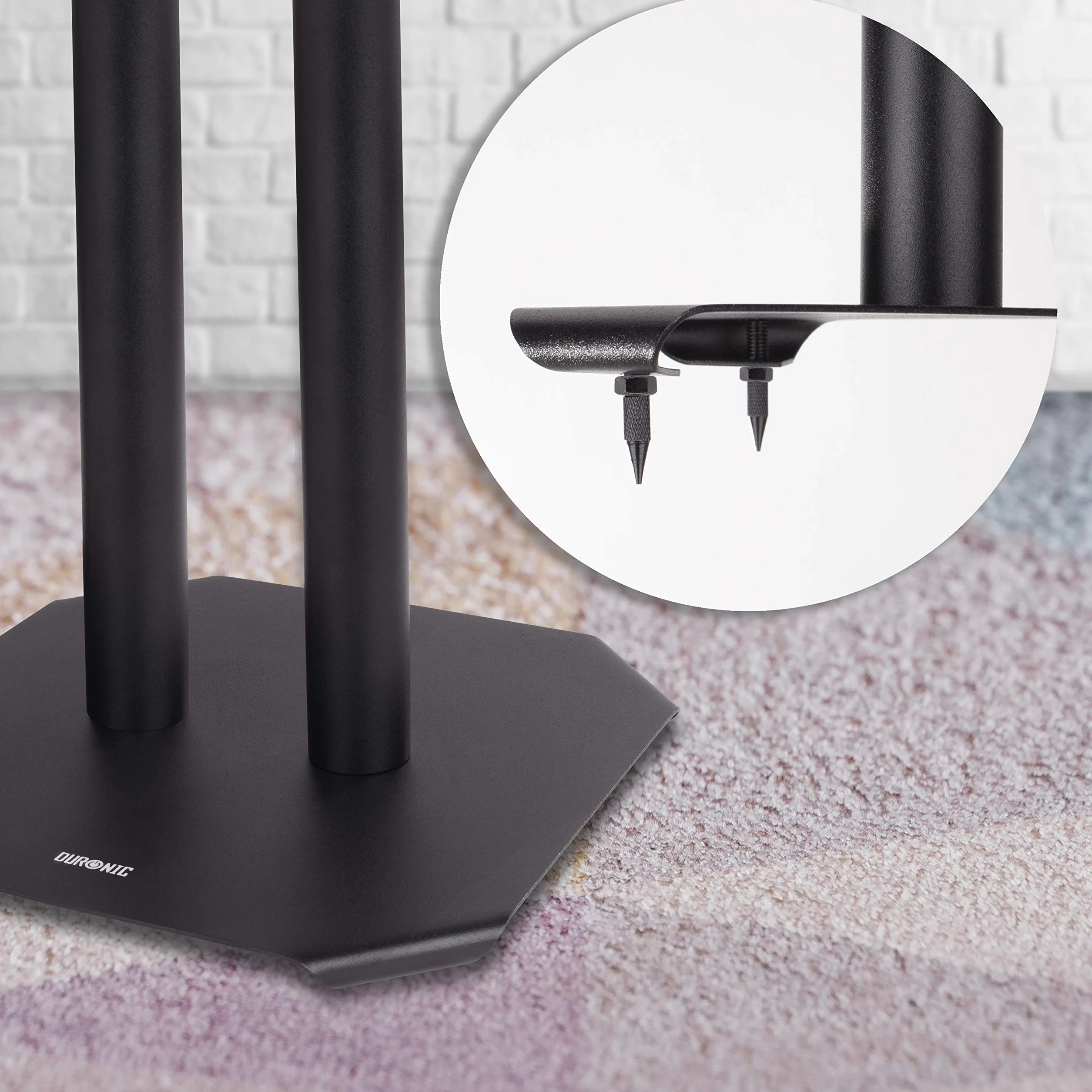 Duronic SPS1022 Supporti per casse acustiche 80 cm Altoparlanti da terra Antivibrazione Hi-Fi Stereo Home Cinema