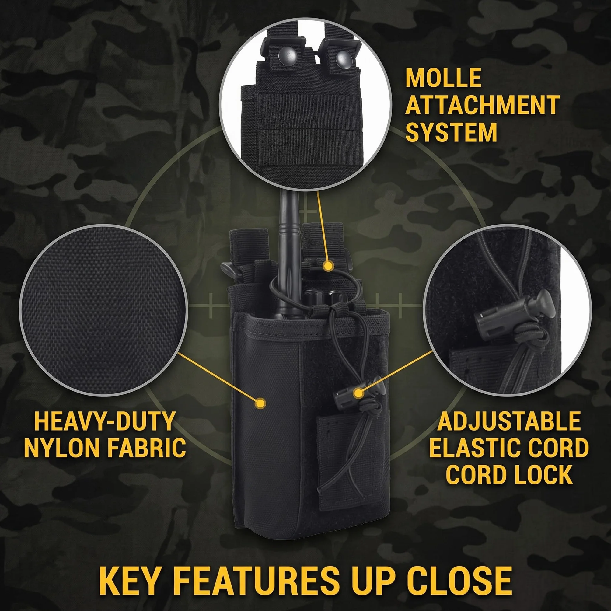 Porta Radio Da Cinturone Molle Custodie Per Walkie-talkie